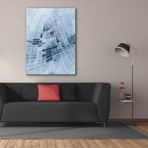 'Blue Grid II' by Regina Moore, Canvas Wall Art,40x54