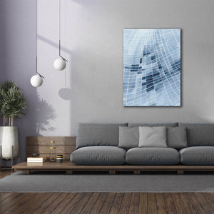 'Blue Grid II' by Regina Moore, Canvas Wall Art,40x54