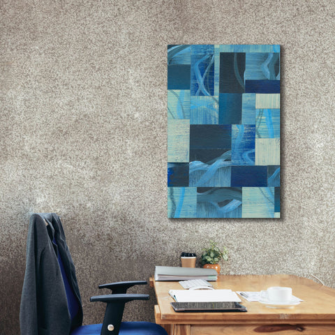 Image of 'Denim Blocks I' by Regina Moore, Canvas Wall Art,26x40
