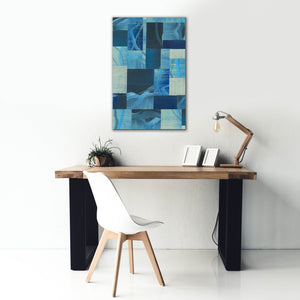 'Denim Blocks I' by Regina Moore, Canvas Wall Art,26x40