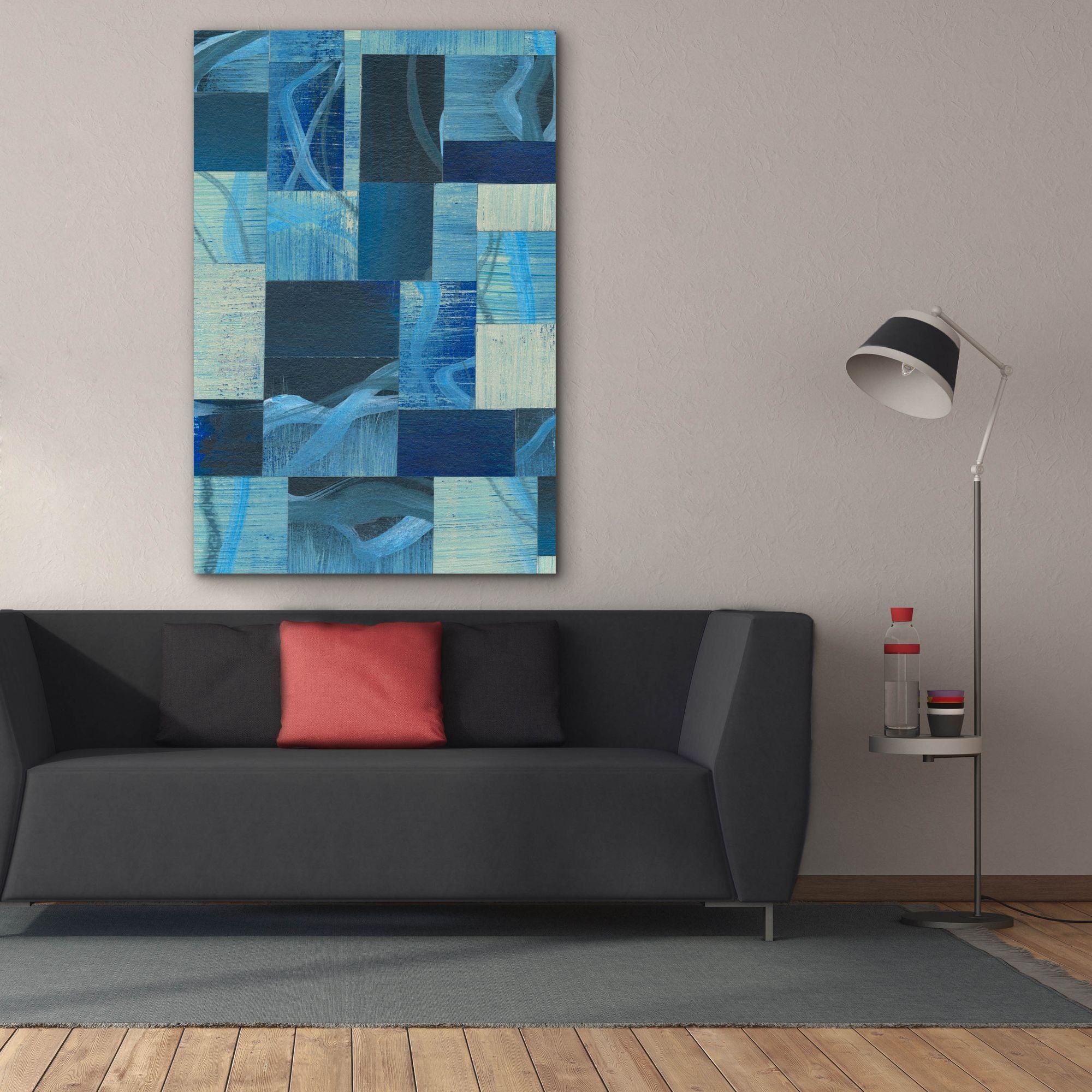 'Denim Blocks I' by Regina Moore, Canvas Wall Art,40x60