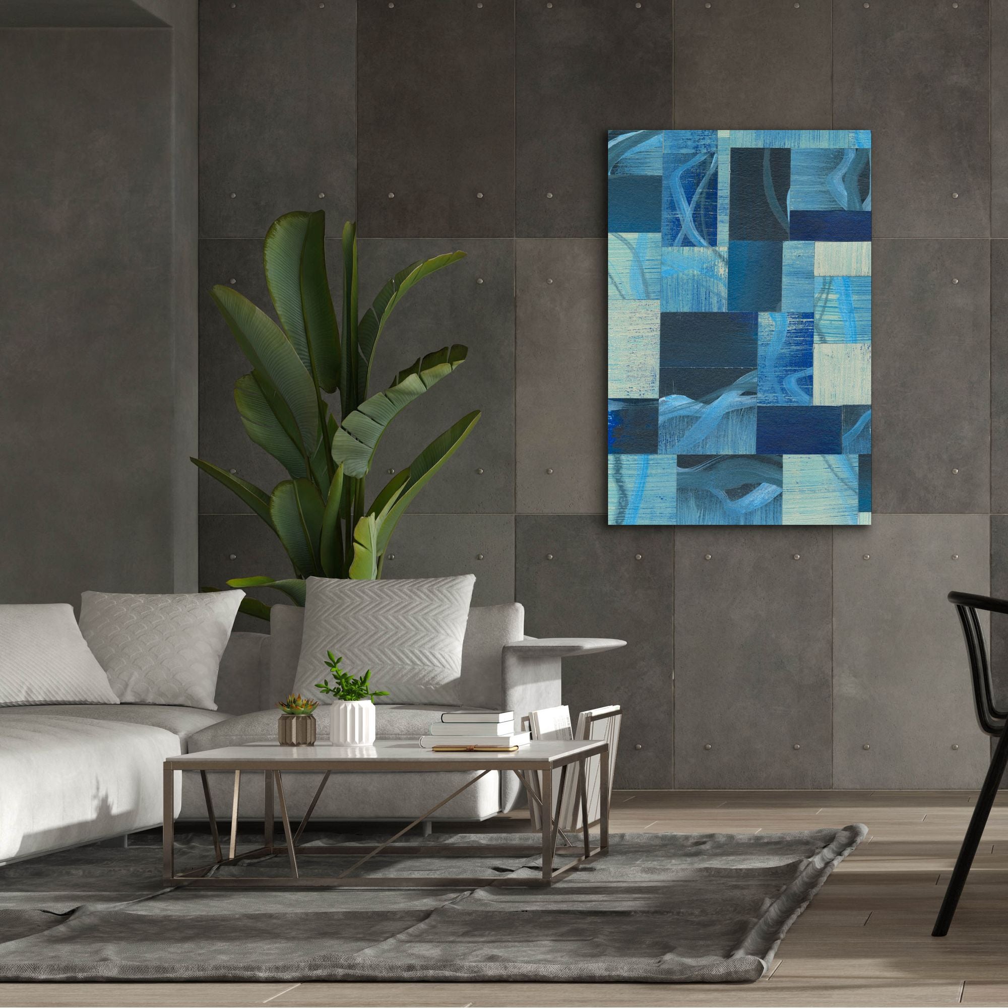 'Denim Blocks I' by Regina Moore, Canvas Wall Art,40x60