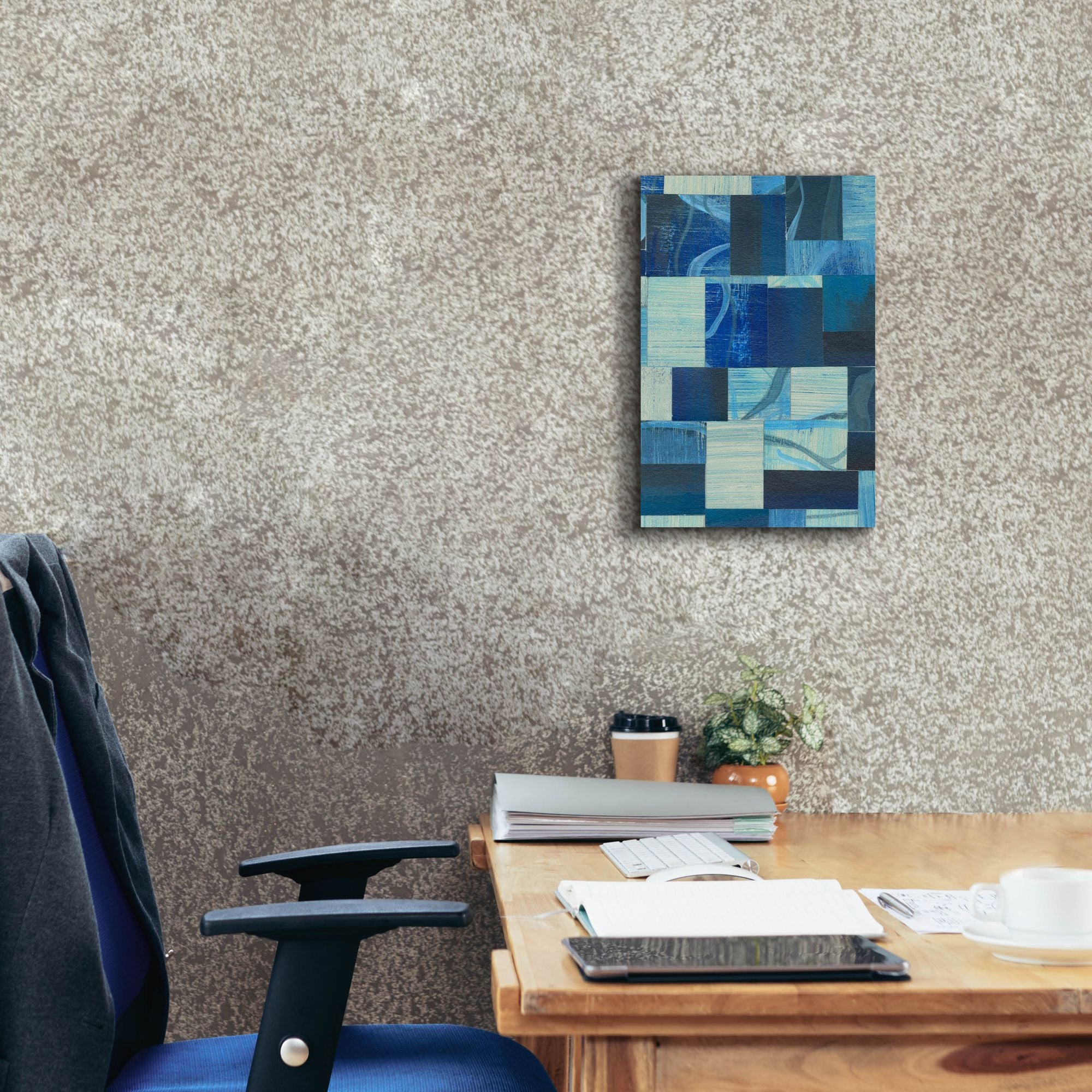 'Denim Blocks II' by Regina Moore, Canvas Wall Art,12 x 18