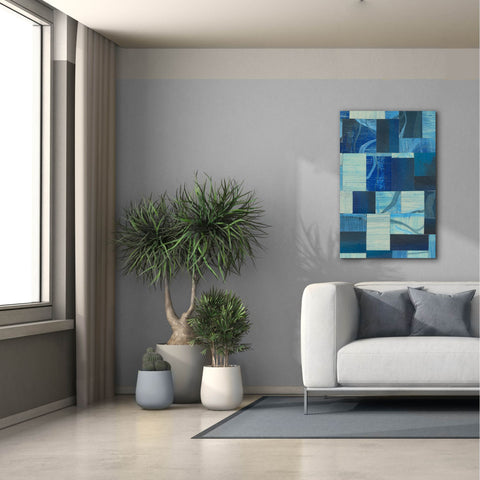 Image of 'Denim Blocks II' by Regina Moore, Canvas Wall Art,26x40
