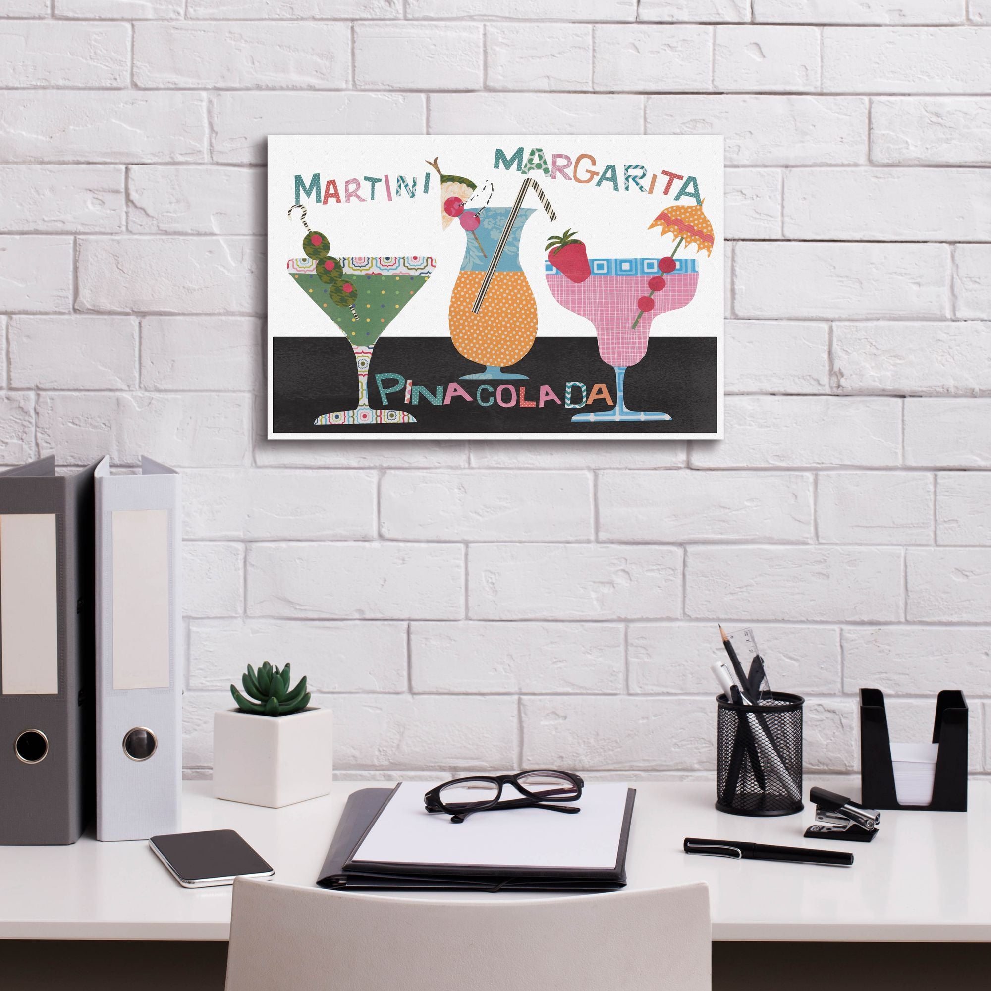 'Mix Me A Drink Collection A' by Regina Moore, Canvas Wall Art,18 x 12