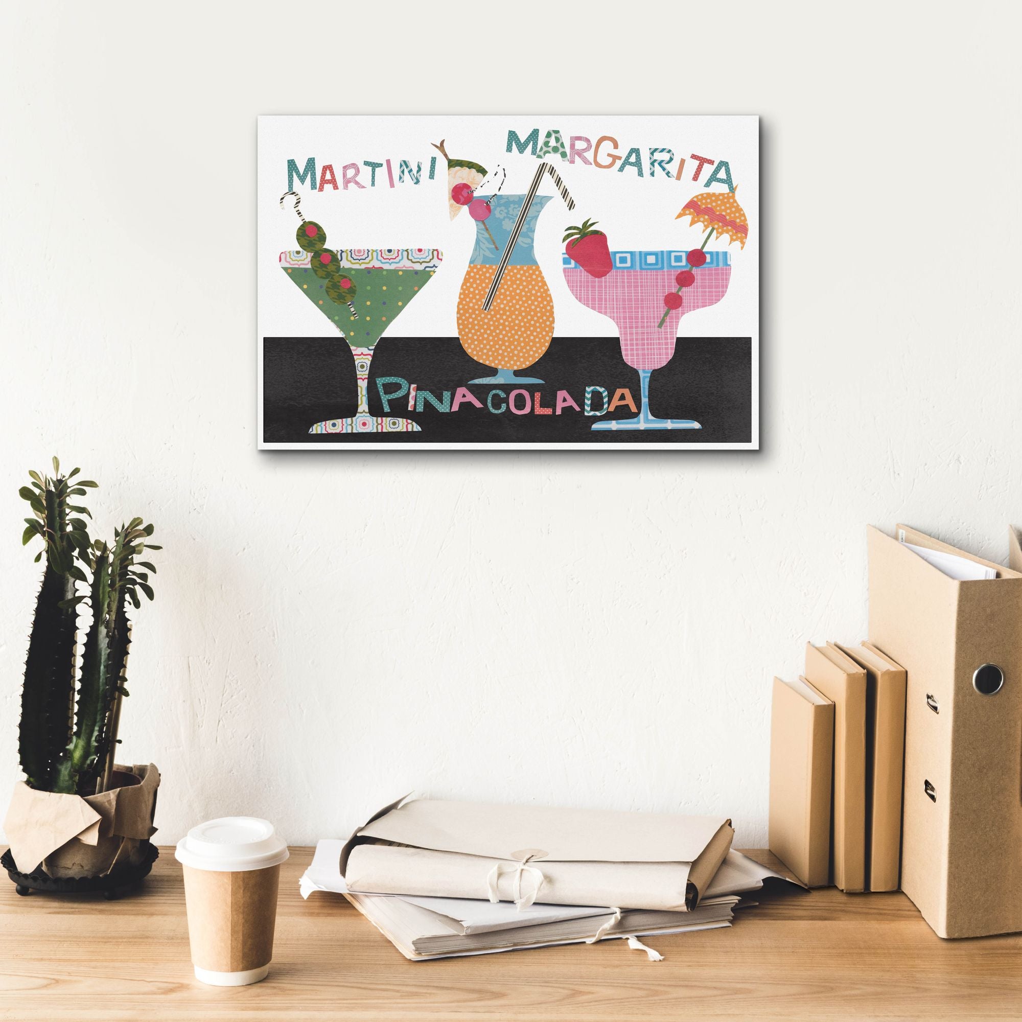 'Mix Me A Drink Collection A' by Regina Moore, Canvas Wall Art,18 x 12