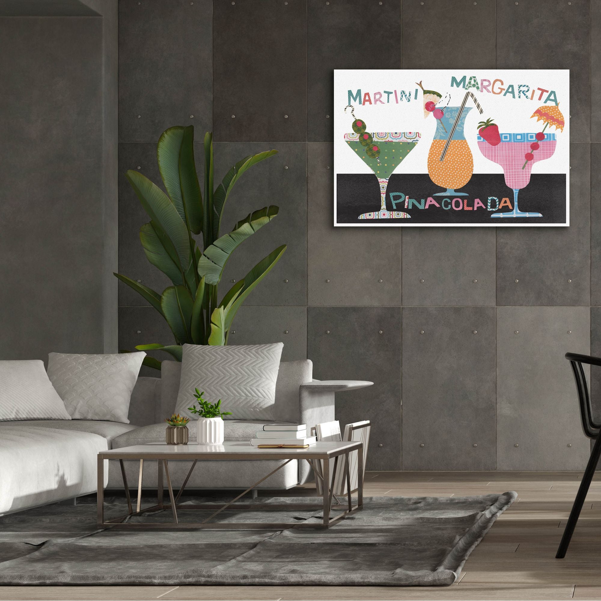 'Mix Me A Drink Collection A' by Regina Moore, Canvas Wall Art,60x40