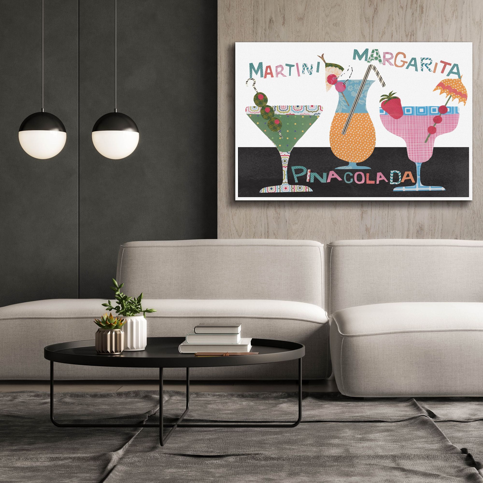 'Mix Me A Drink Collection A' by Regina Moore, Canvas Wall Art,60x40