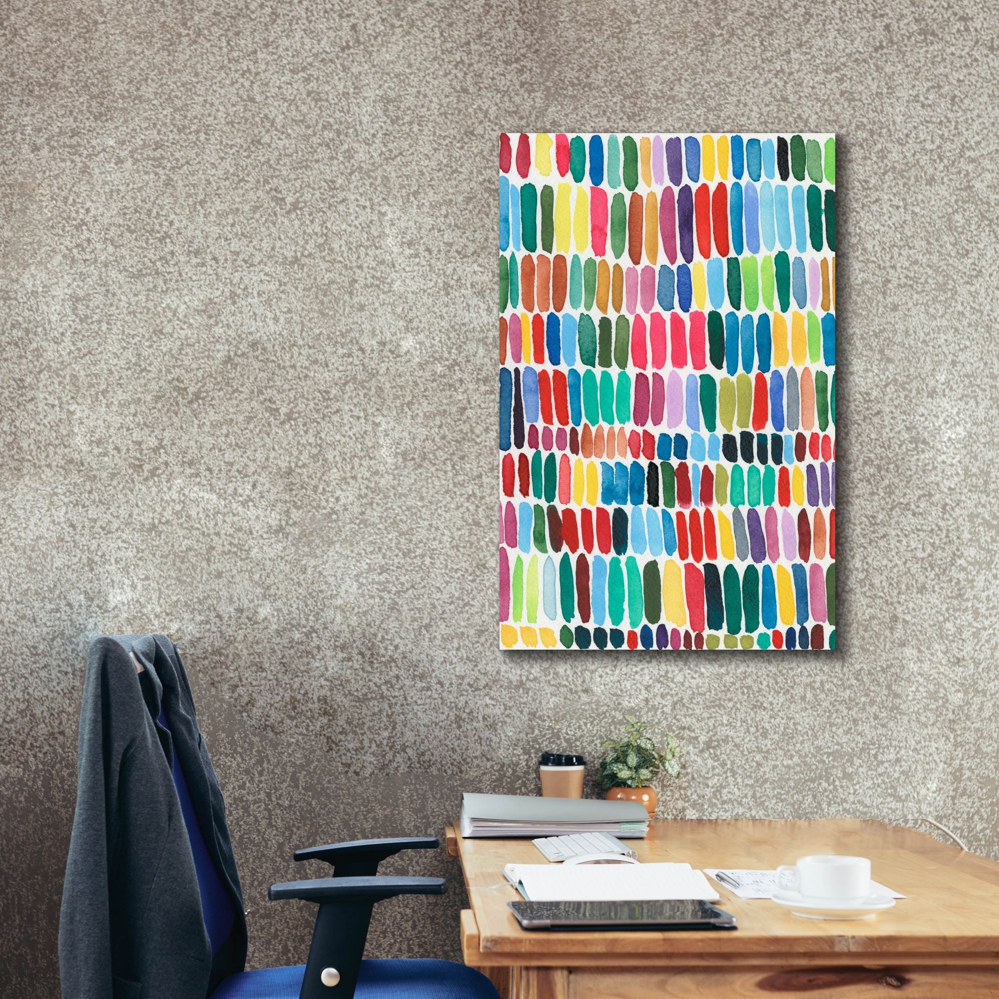 'Rainbow Marks I' by Regina Moore, Canvas Wall Art,26x40