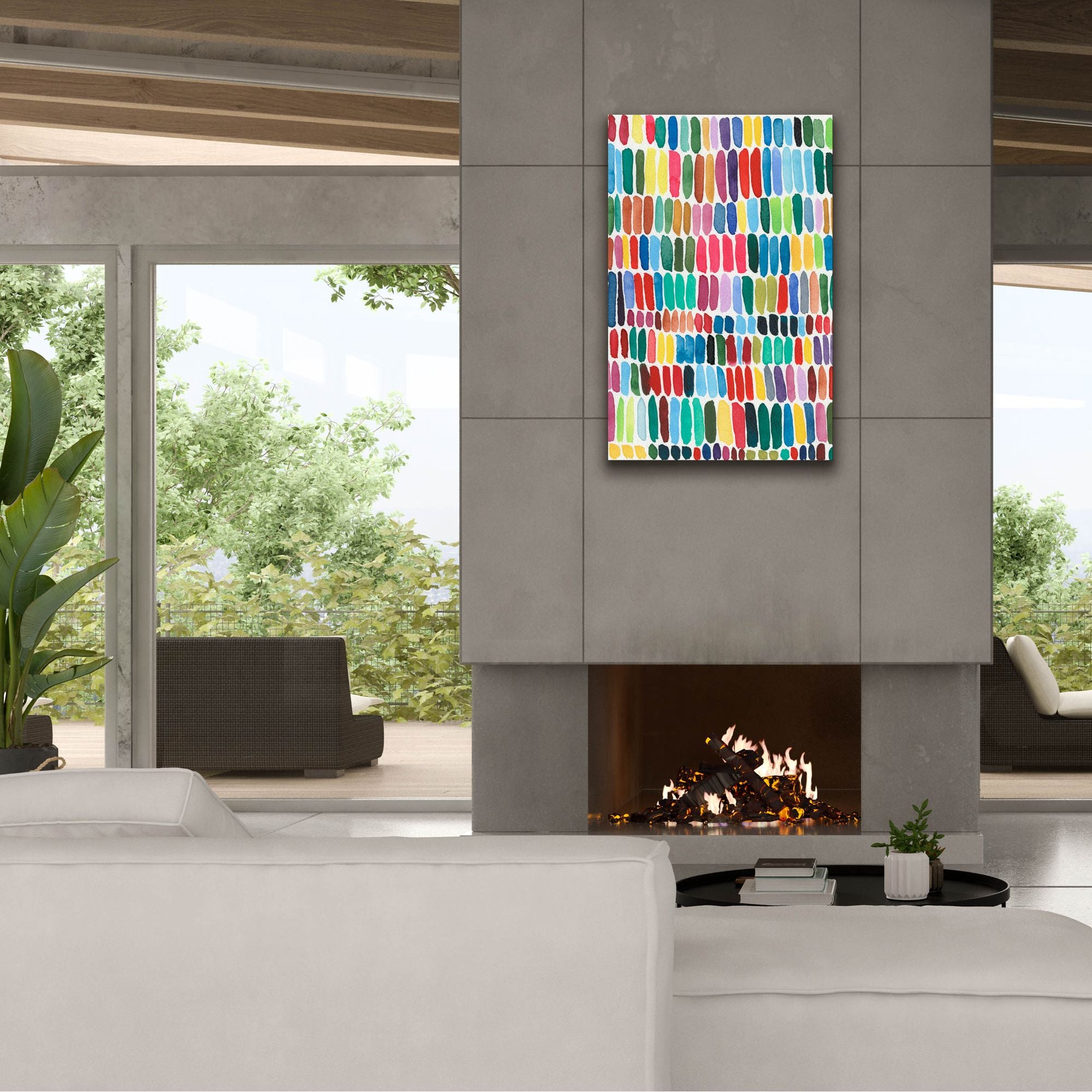 'Rainbow Marks I' by Regina Moore, Canvas Wall Art,26x40