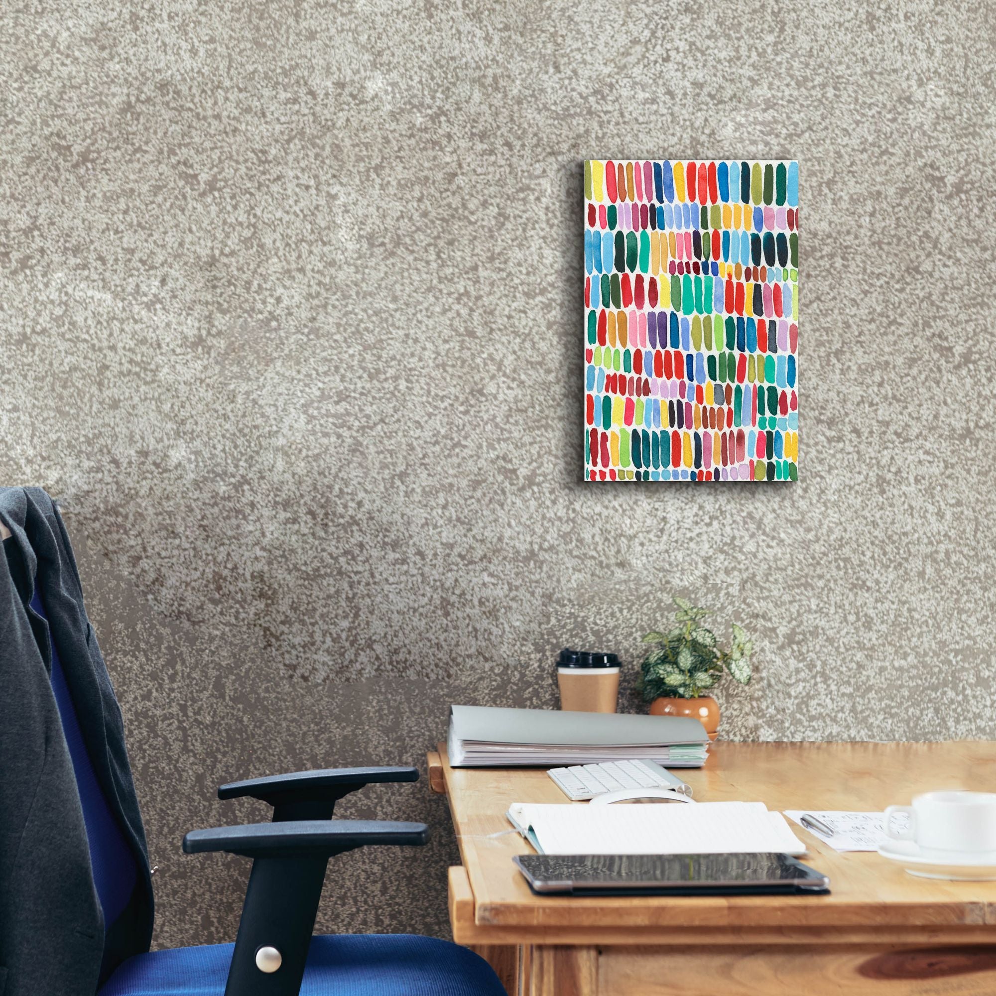 'Rainbow Marks II' by Regina Moore, Canvas Wall Art,12 x 18