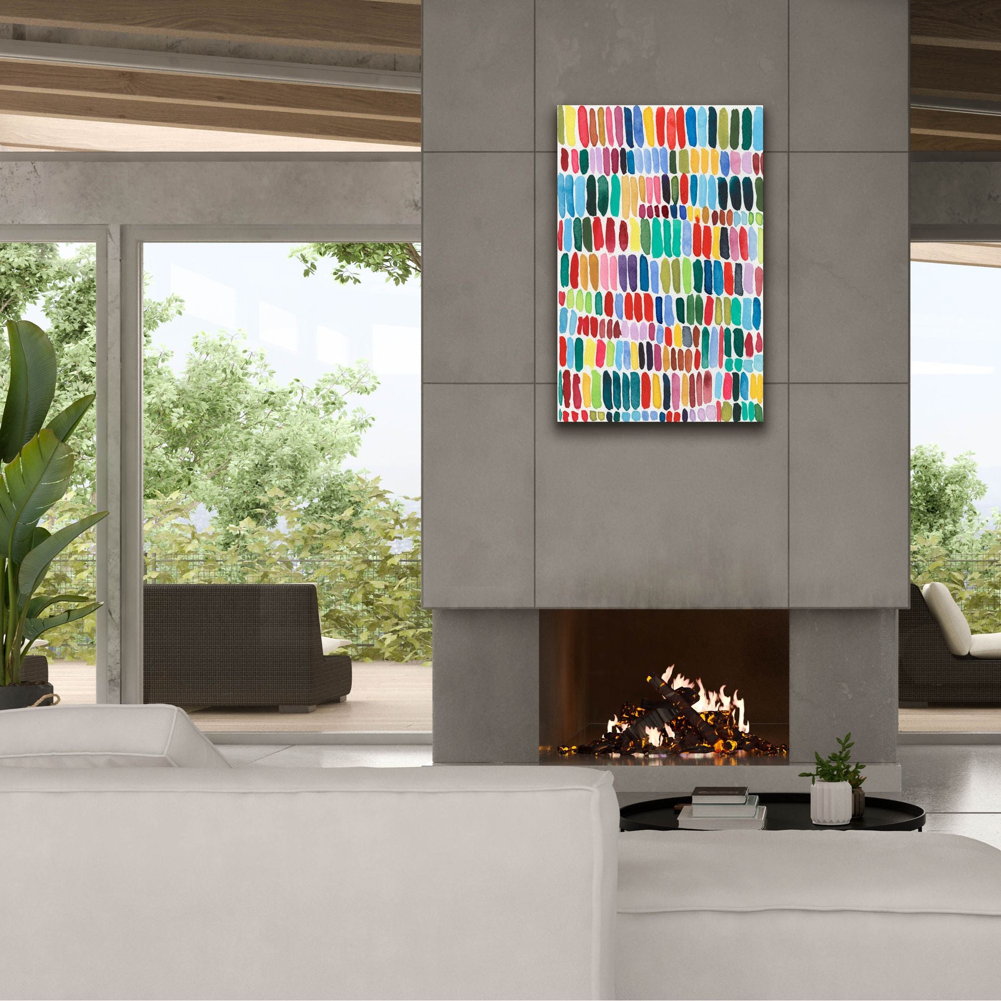 'Rainbow Marks II' by Regina Moore, Canvas Wall Art,26x40