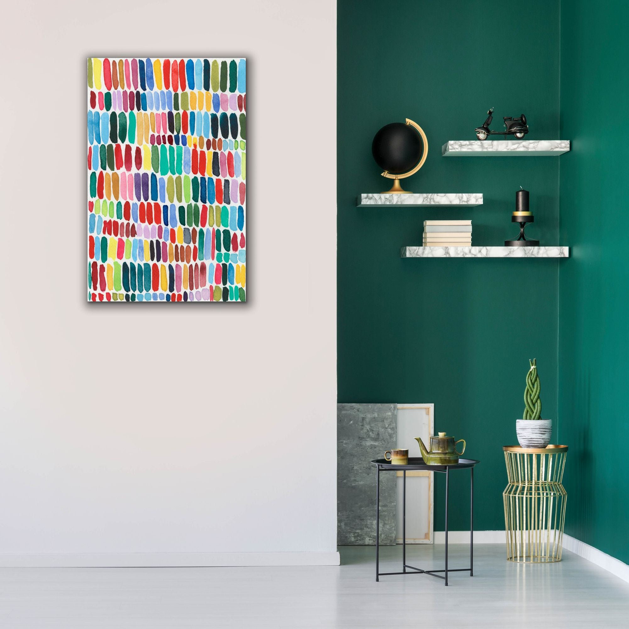 'Rainbow Marks II' by Regina Moore, Canvas Wall Art,26x40