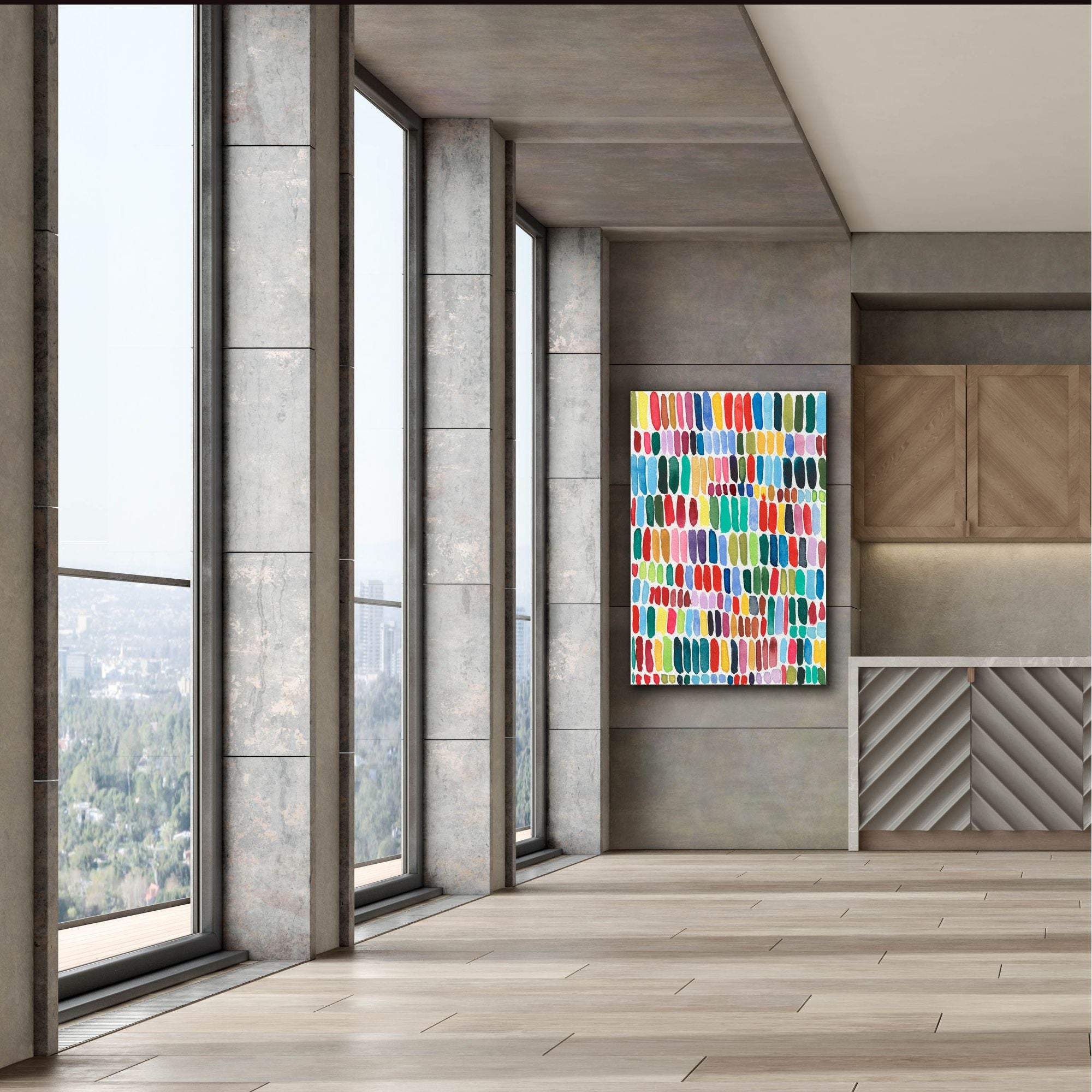 'Rainbow Marks II' by Regina Moore, Canvas Wall Art,40x60