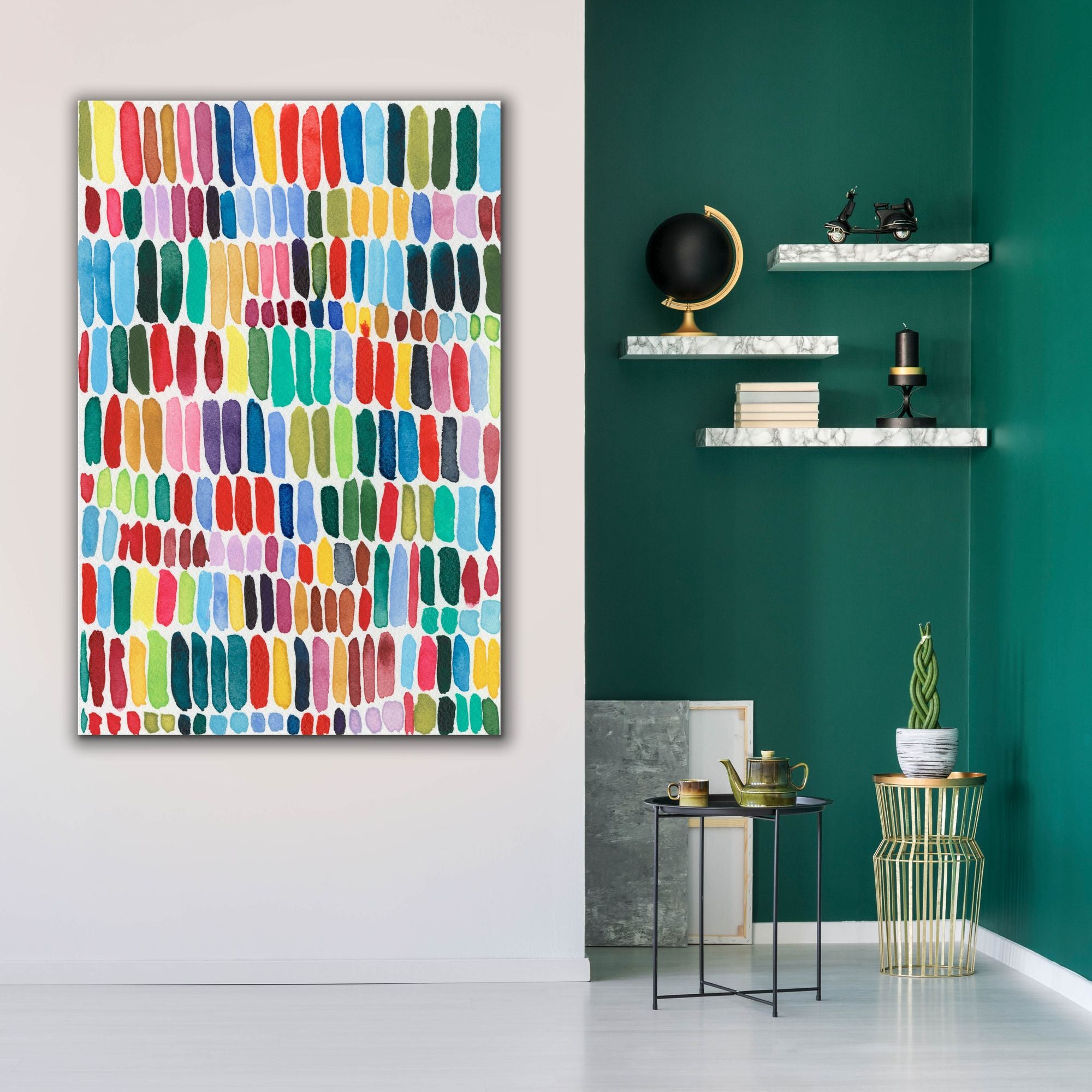 'Rainbow Marks II' by Regina Moore, Canvas Wall Art,40x60
