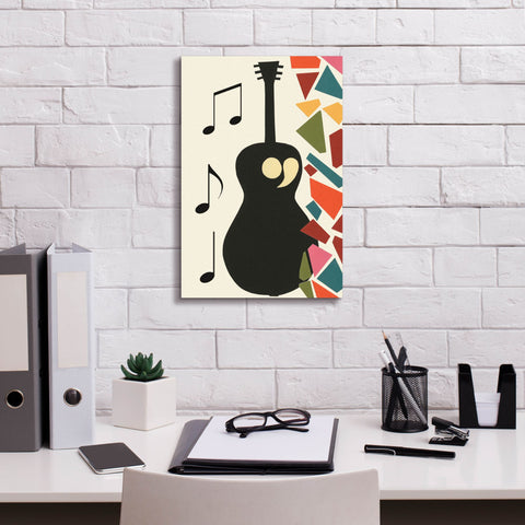 Image of 'Cut Paper Instruments Collection B' by Regina Moore, Canvas Wall Art,12 x 18
