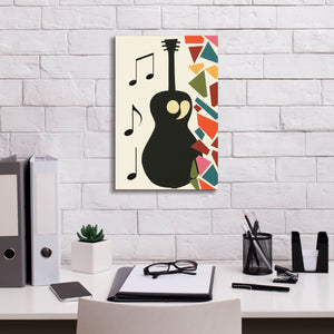 'Cut Paper Instruments Collection B' by Regina Moore, Canvas Wall Art,12 x 18