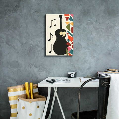 Image of 'Cut Paper Instruments Collection B' by Regina Moore, Canvas Wall Art,12 x 18