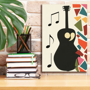 'Cut Paper Instruments Collection B' by Regina Moore, Canvas Wall Art,12 x 18