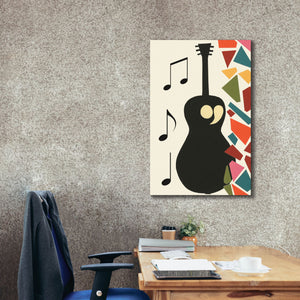 'Cut Paper Instruments Collection B' by Regina Moore, Canvas Wall Art,26x40