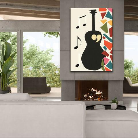 Image of 'Cut Paper Instruments Collection B' by Regina Moore, Canvas Wall Art,40x60