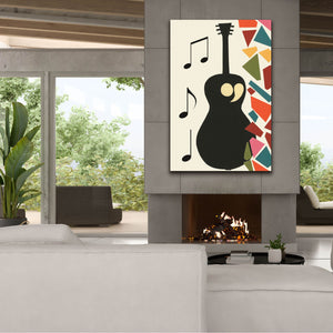 'Cut Paper Instruments Collection B' by Regina Moore, Canvas Wall Art,40x60