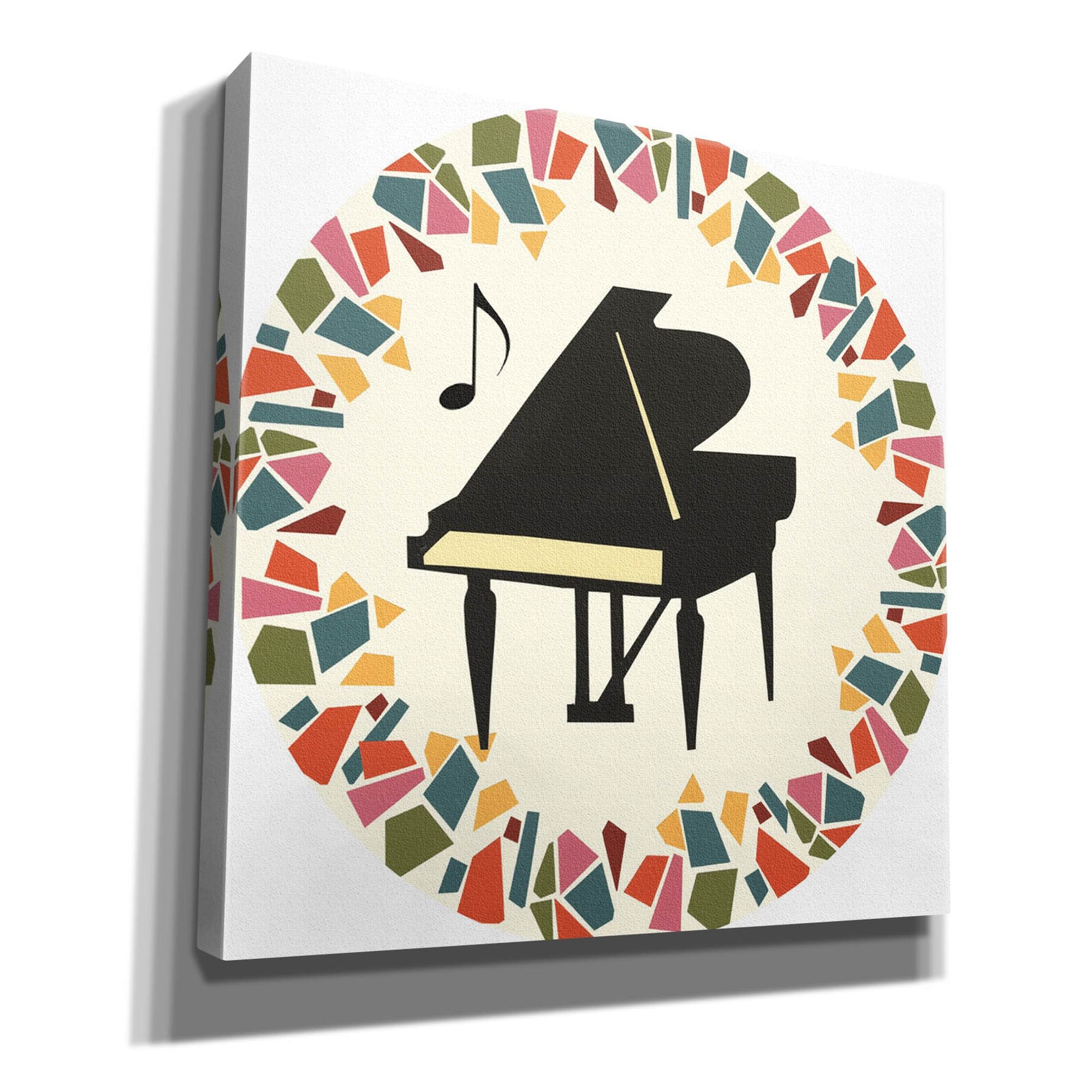 'Cut Paper Instruments Collection C' by Regina Moore, Canvas Wall Art