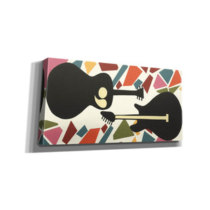 'Cut Paper Instruments Collection D' by Regina Moore, Canvas Wall Art
