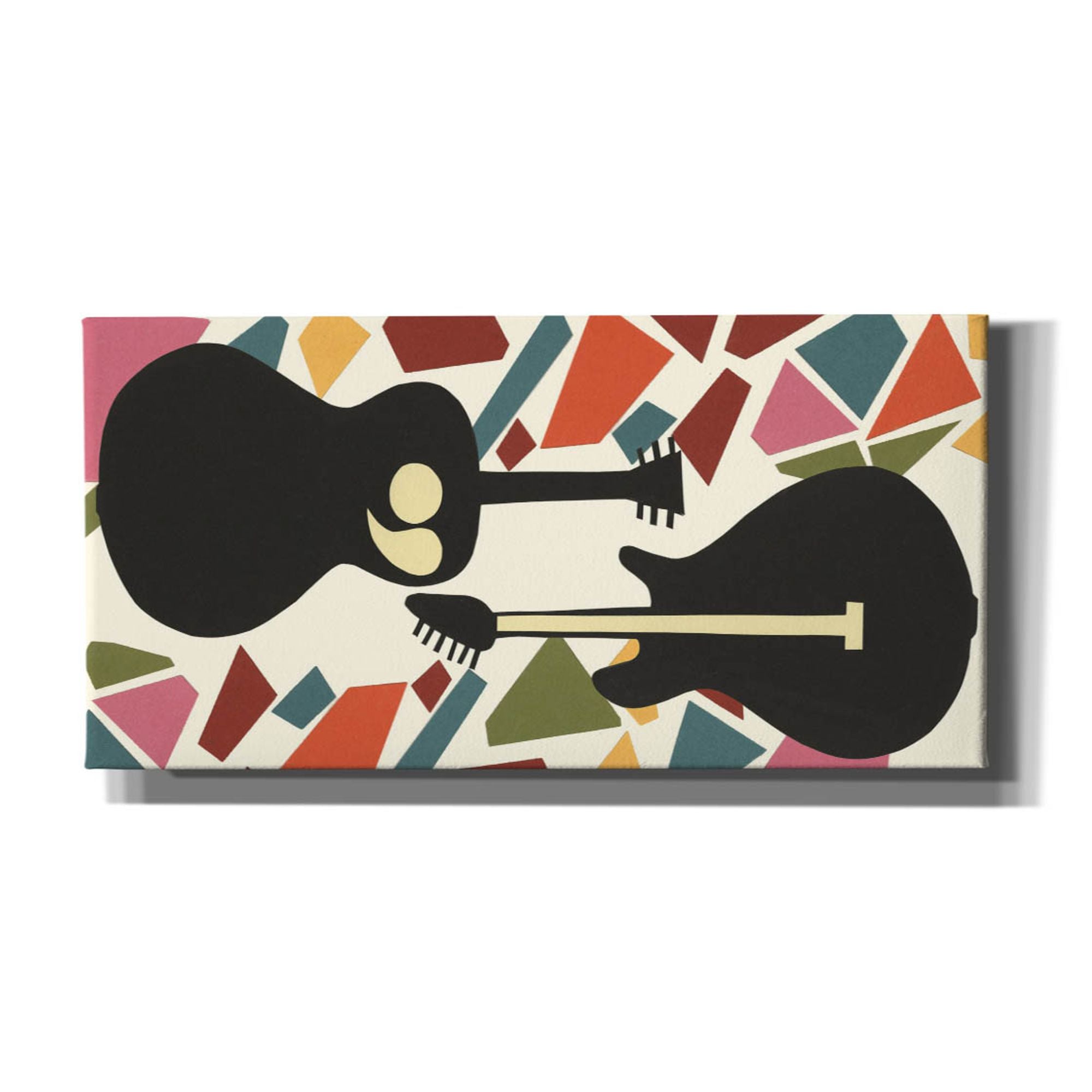 'Cut Paper Instruments Collection D' by Regina Moore, Canvas Wall Art