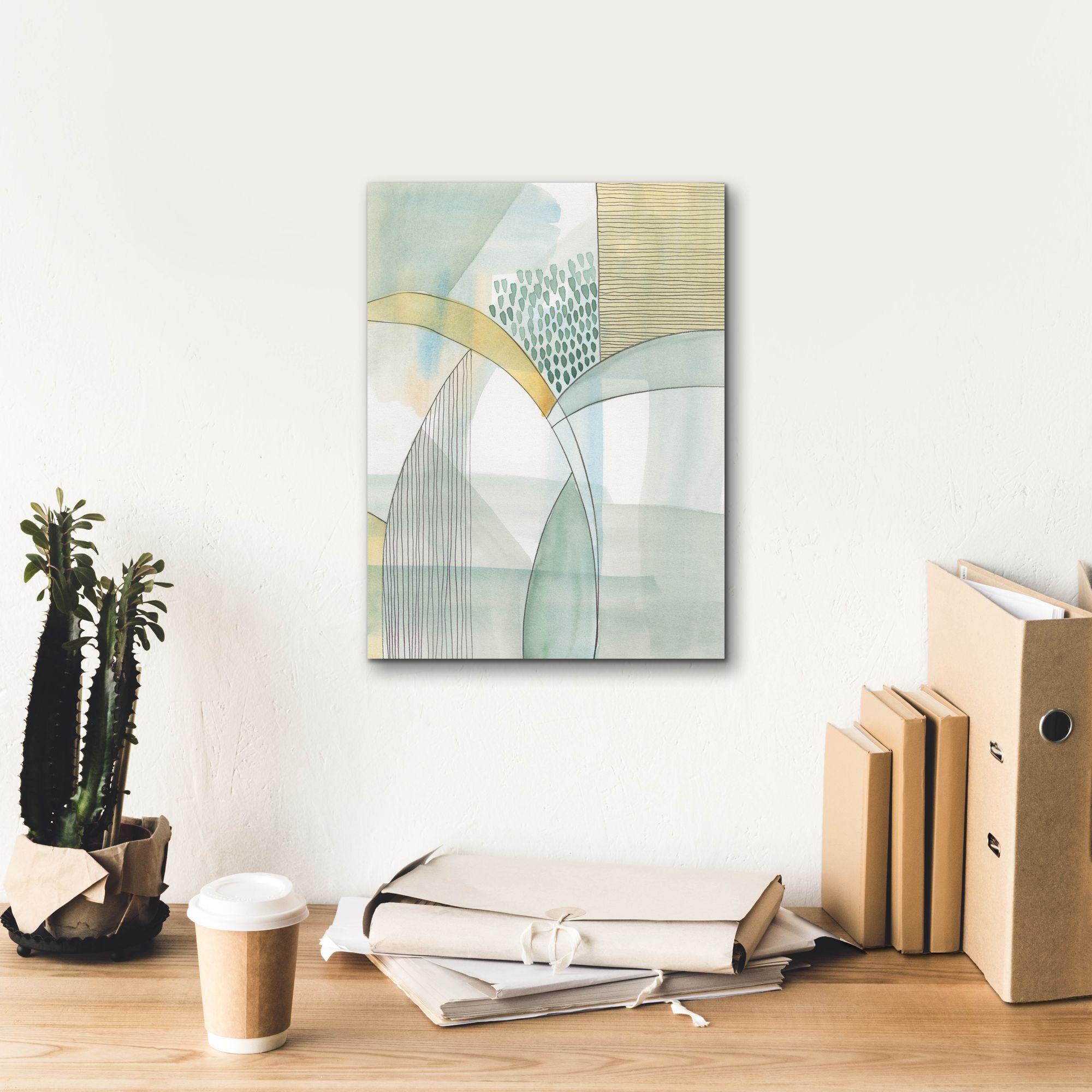 'Mint Reflection I' by Regina Moore, Canvas Wall Art,12 x 16