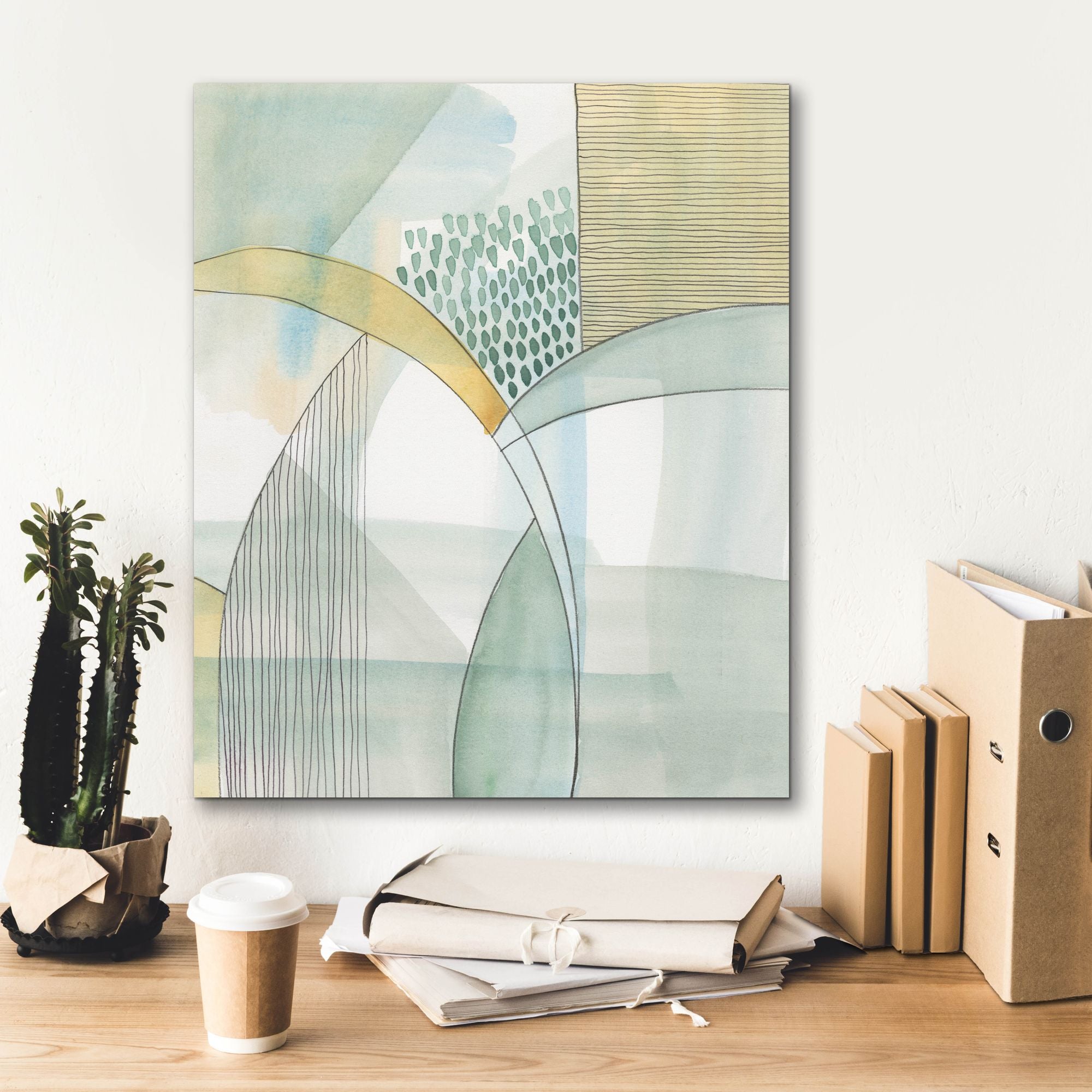 'Mint Reflection I' by Regina Moore, Canvas Wall Art,20 x 24