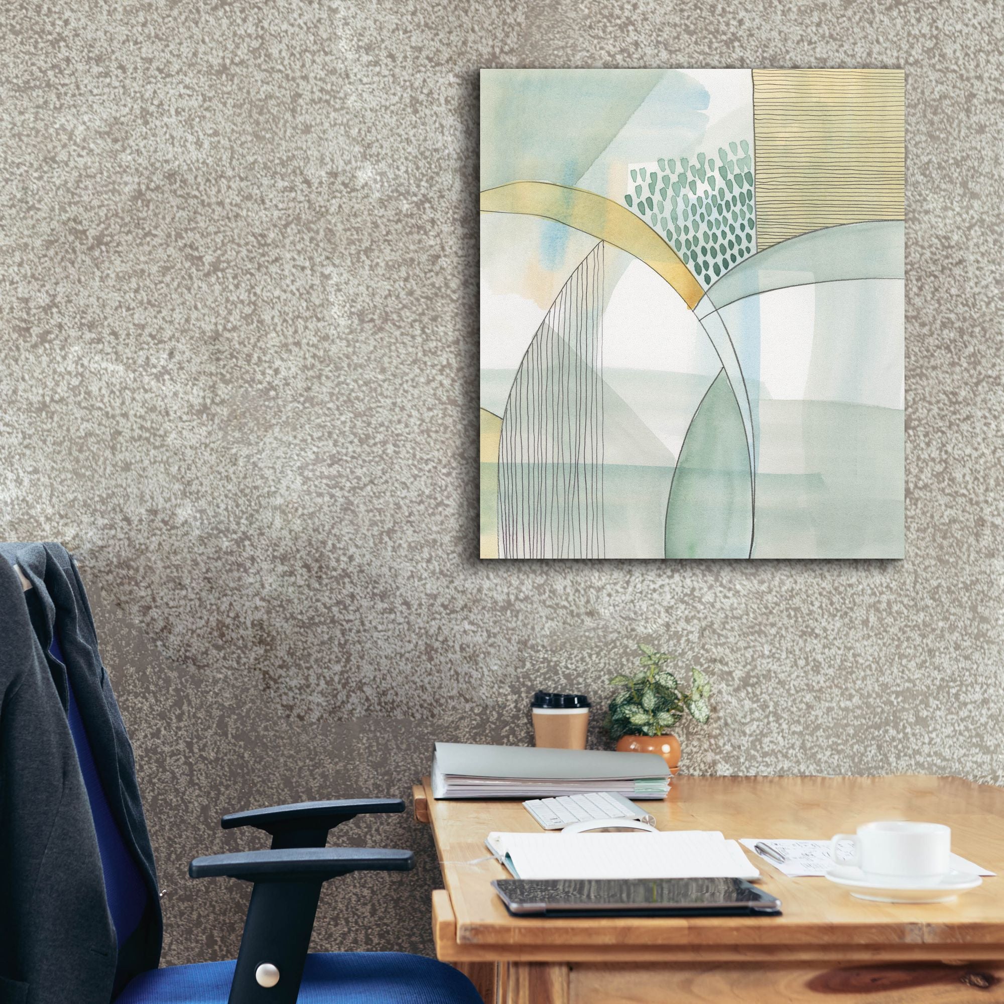 'Mint Reflection I' by Regina Moore, Canvas Wall Art,26x30