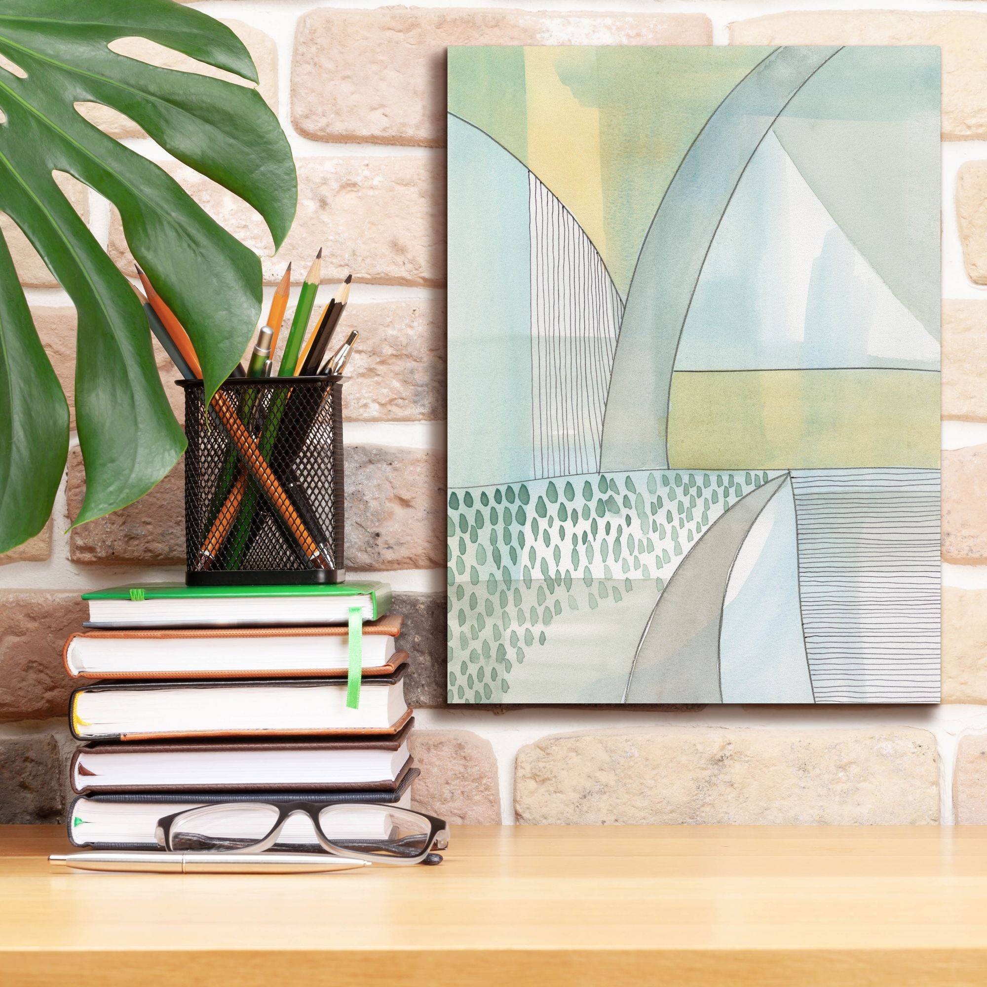 'Mint Reflection II' by Regina Moore, Canvas Wall Art,12 x 16