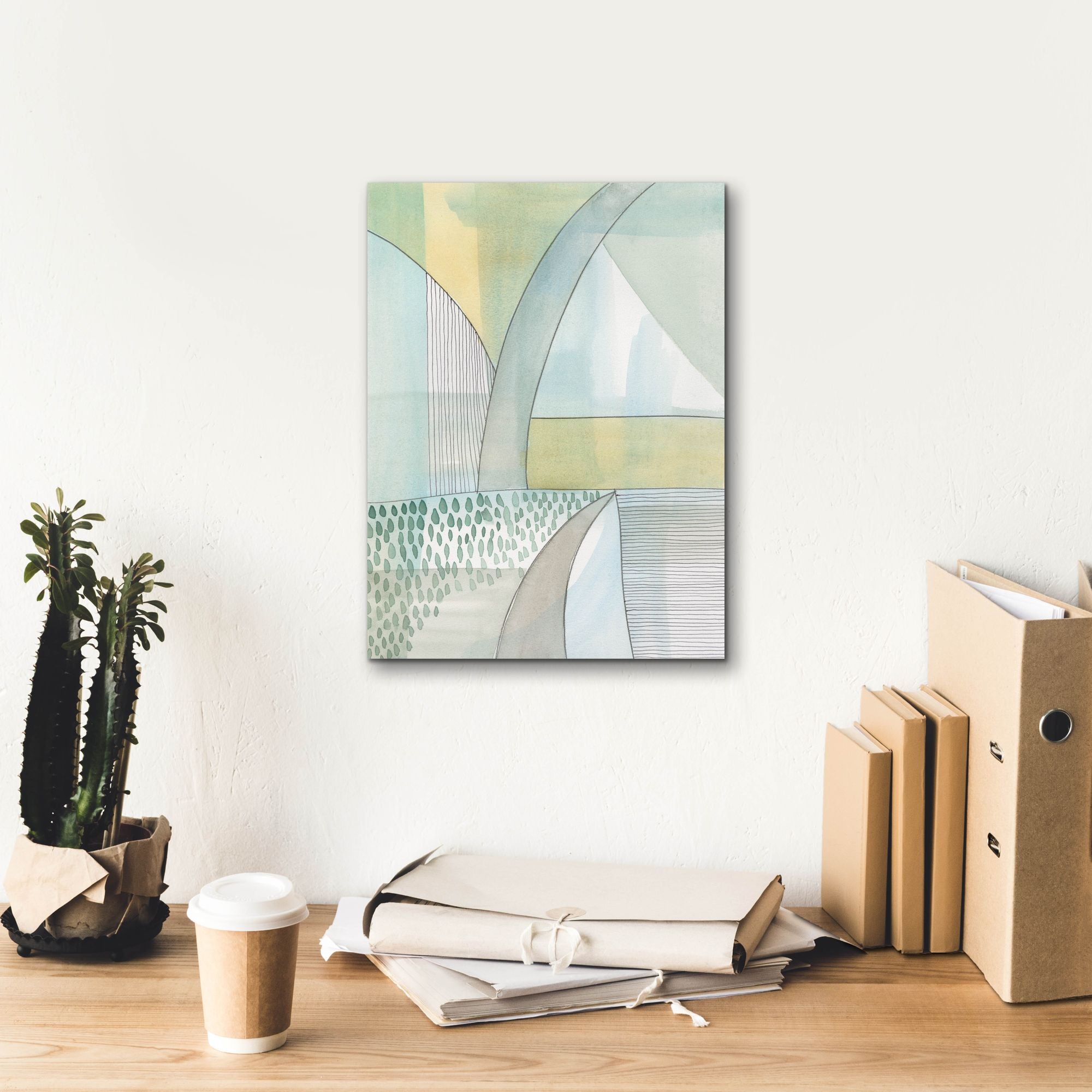 'Mint Reflection II' by Regina Moore, Canvas Wall Art,12 x 16