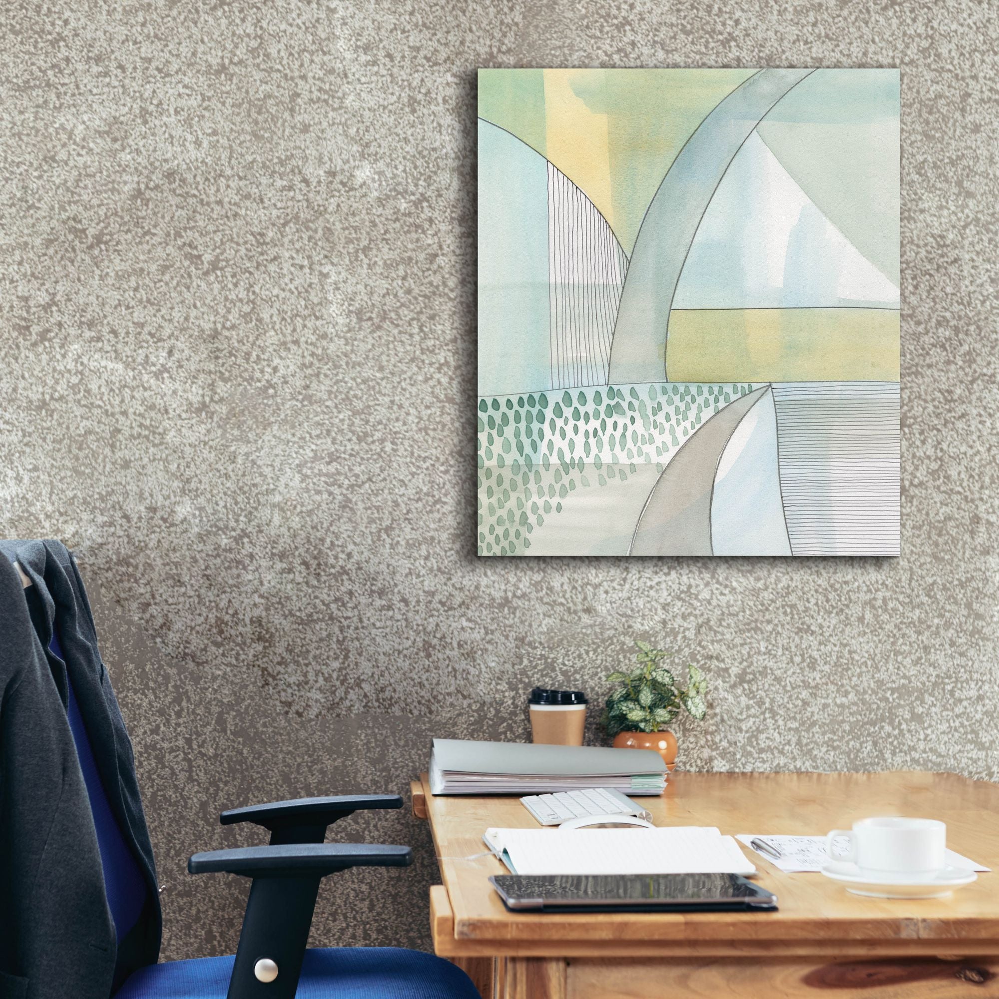 'Mint Reflection II' by Regina Moore, Canvas Wall Art,26x30