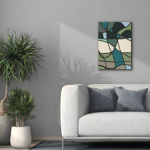 Image of 'Multicolor Stained Glass I' by Regina Moore, Canvas Wall Art,18 x 26