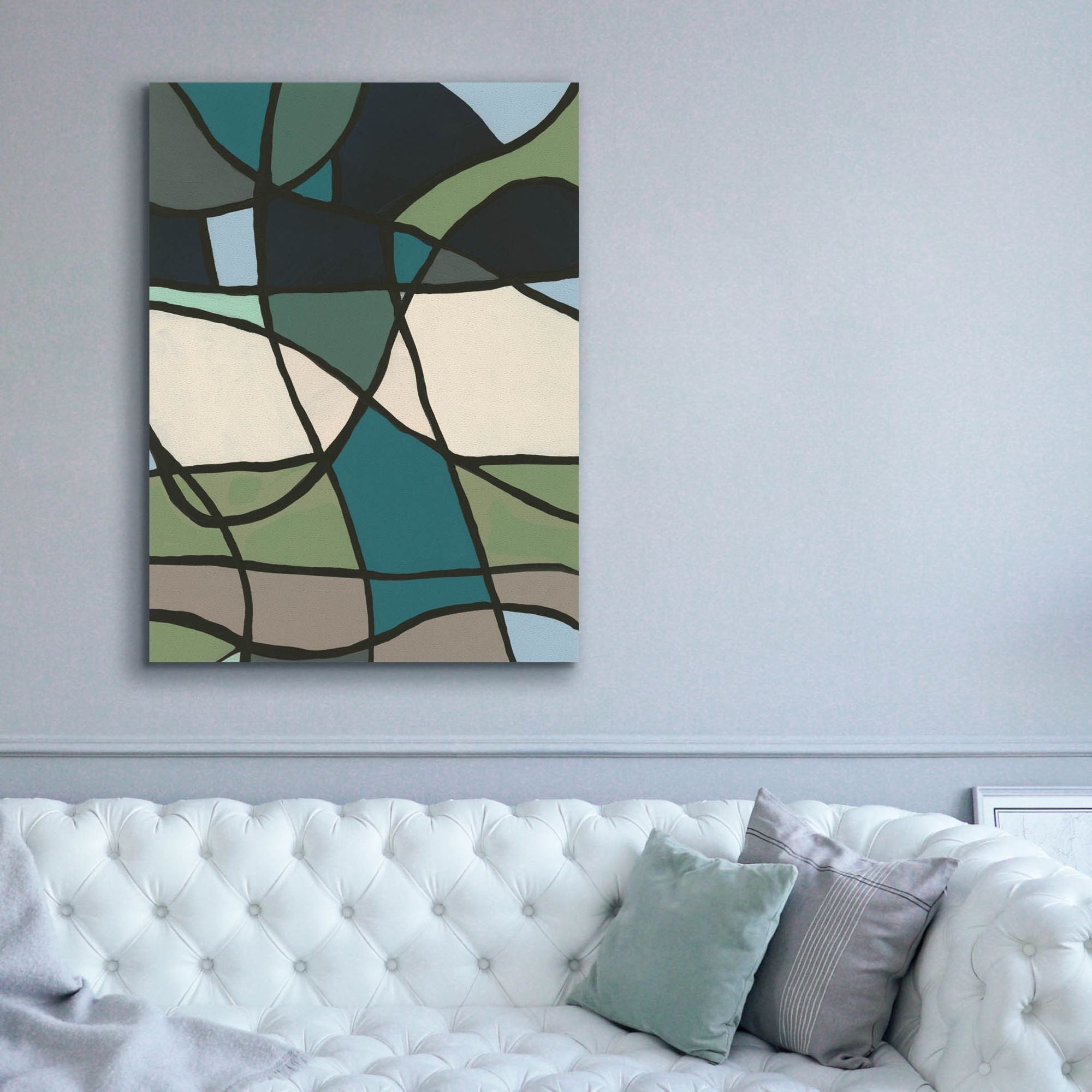 'Multicolor Stained Glass I' by Regina Moore, Canvas Wall Art,40x54