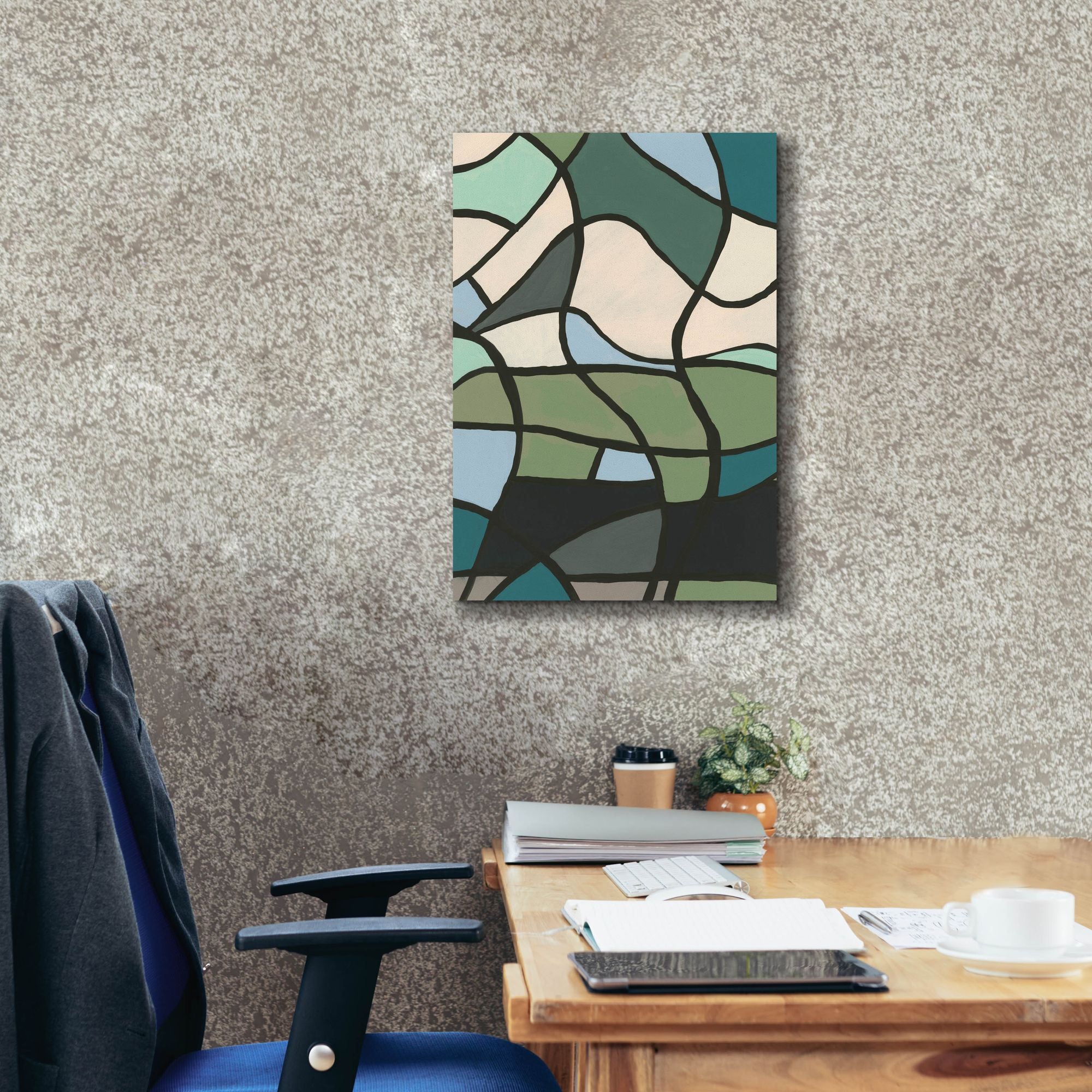 'Multicolor Stained Glass II' by Regina Moore, Canvas Wall Art,18 x 26