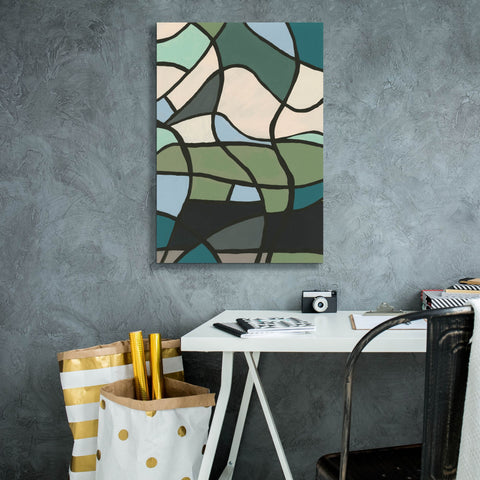 Image of 'Multicolor Stained Glass II' by Regina Moore, Canvas Wall Art,18 x 26