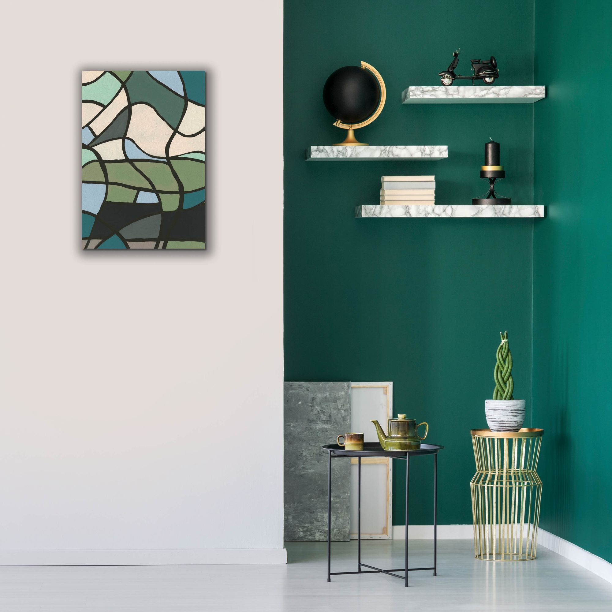 'Multicolor Stained Glass II' by Regina Moore, Canvas Wall Art,18 x 26