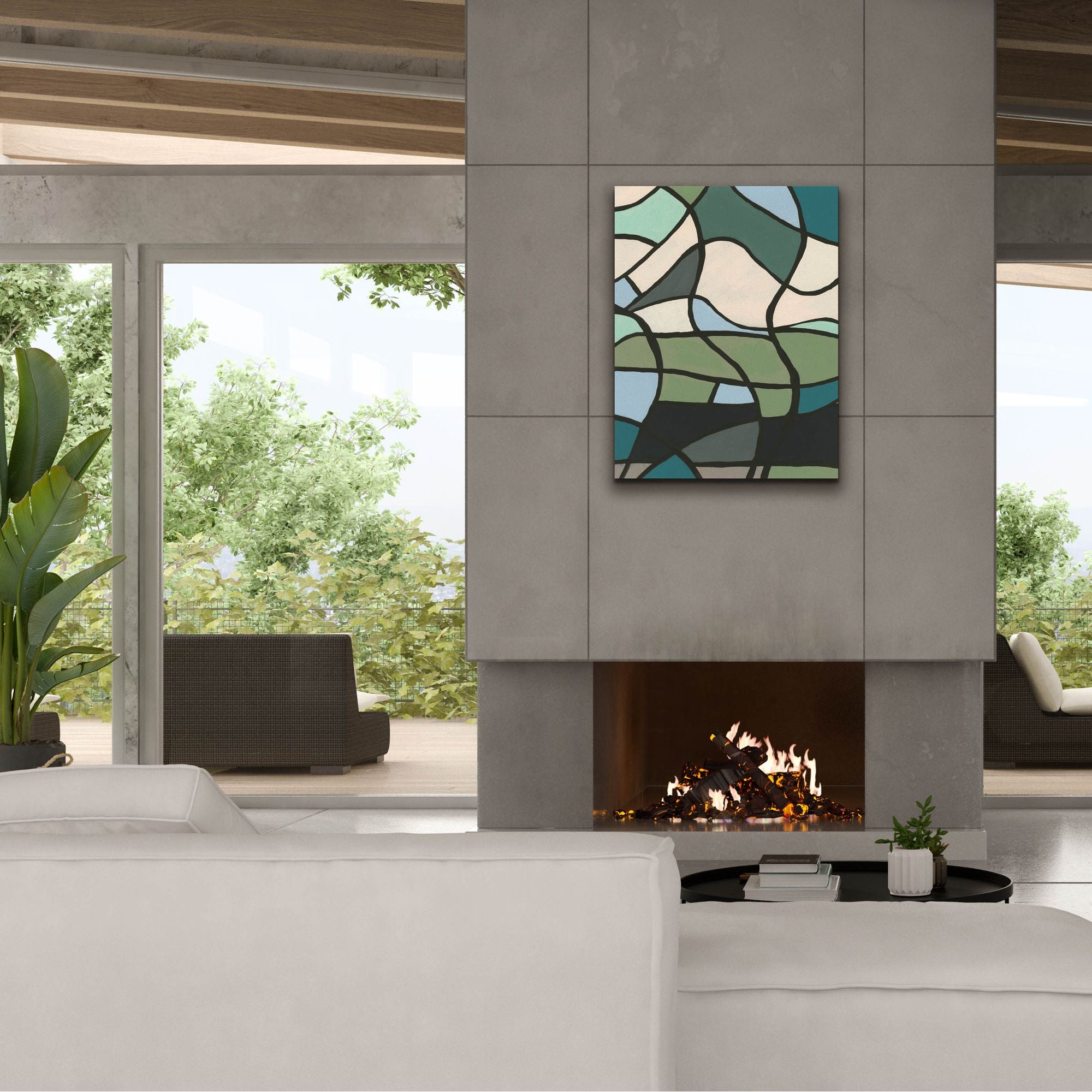 'Multicolor Stained Glass II' by Regina Moore, Canvas Wall Art,26 x 34