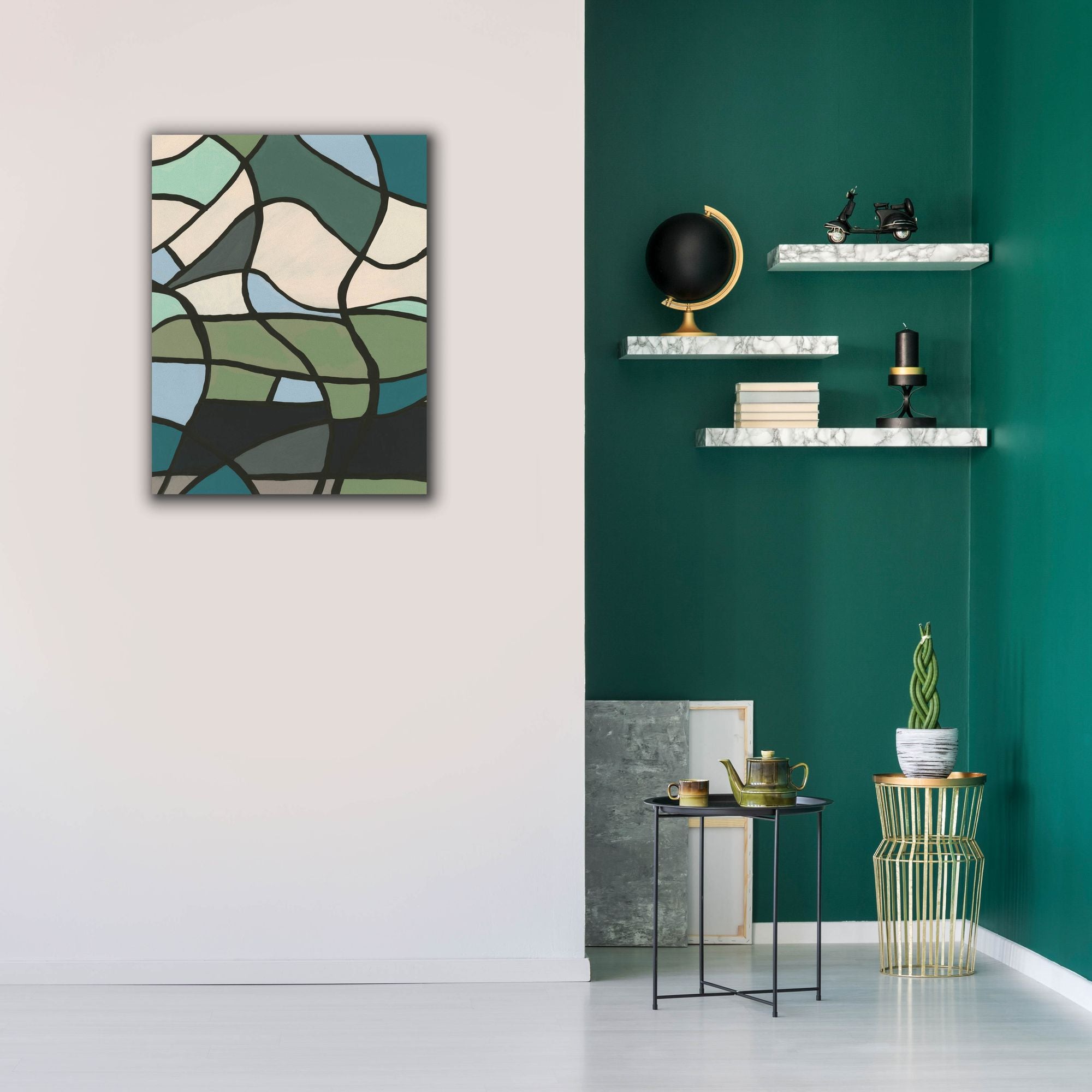 'Multicolor Stained Glass II' by Regina Moore, Canvas Wall Art,26 x 34