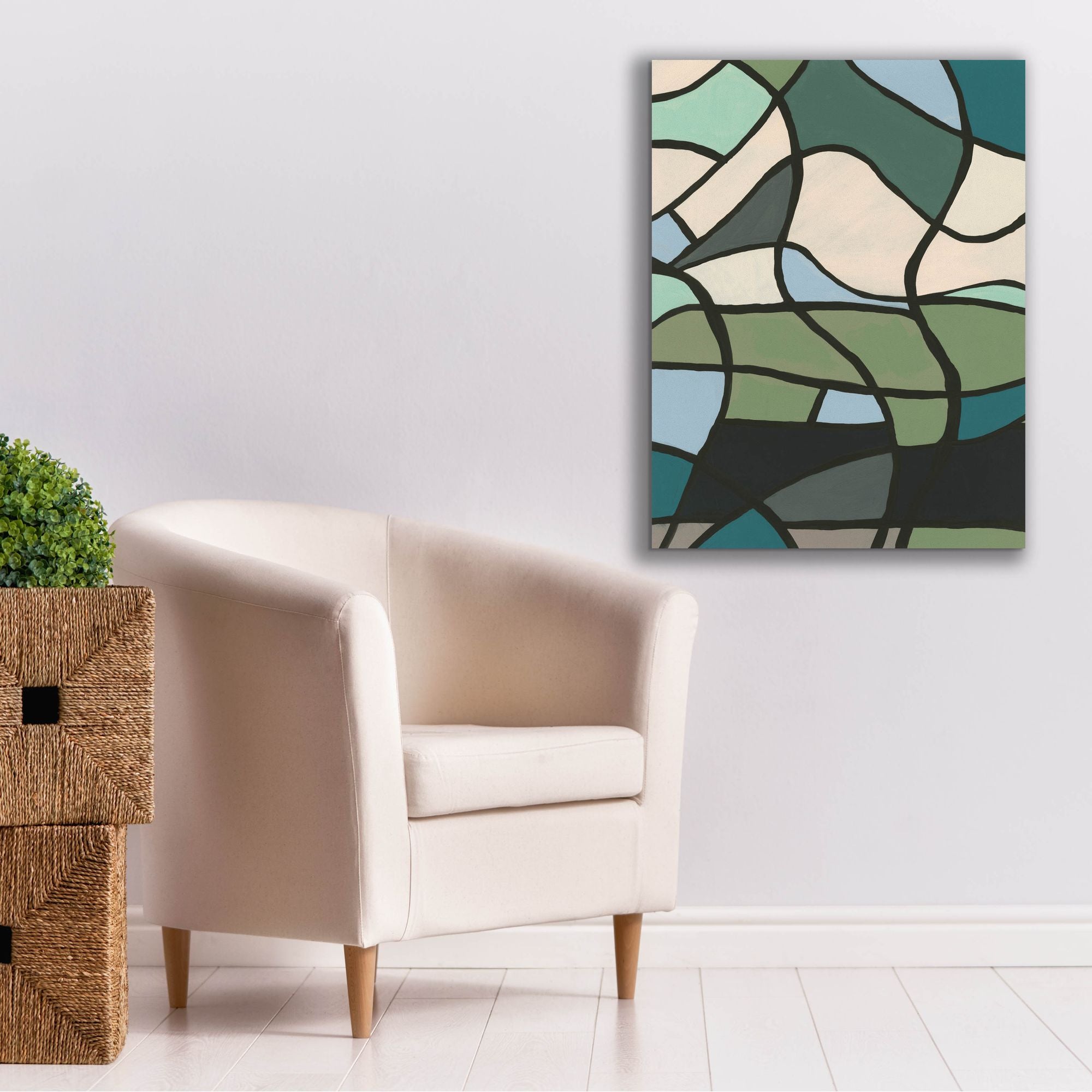 'Multicolor Stained Glass II' by Regina Moore, Canvas Wall Art,26 x 34