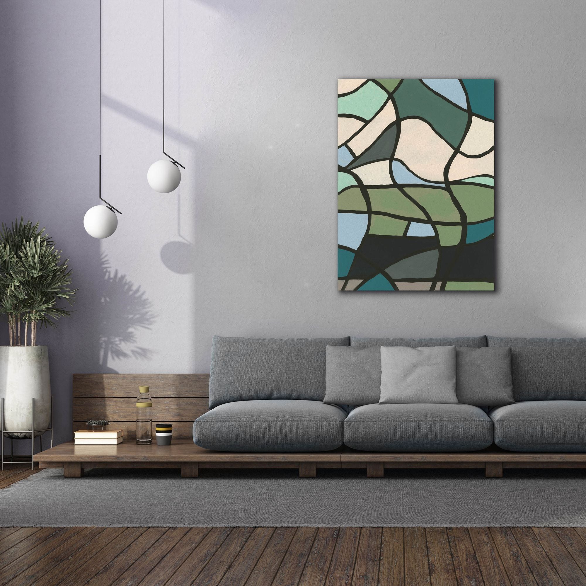 'Multicolor Stained Glass II' by Regina Moore, Canvas Wall Art,40x54