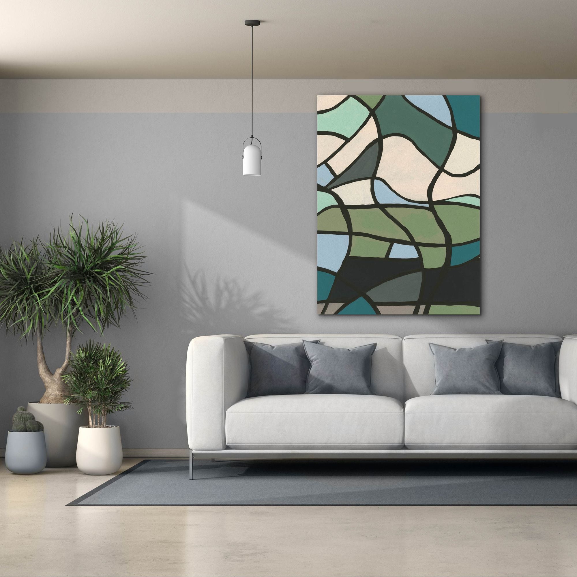 'Multicolor Stained Glass II' by Regina Moore, Canvas Wall Art,40x54