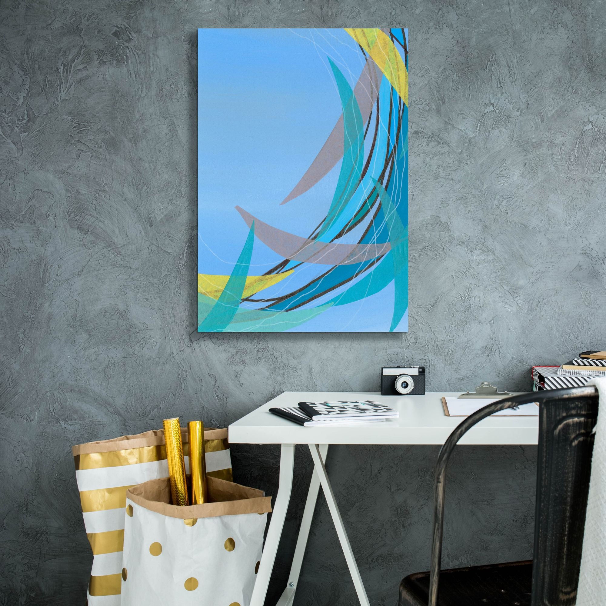 'Circulating Flow II' by Regina Moore, Canvas Wall Art,18 x 26