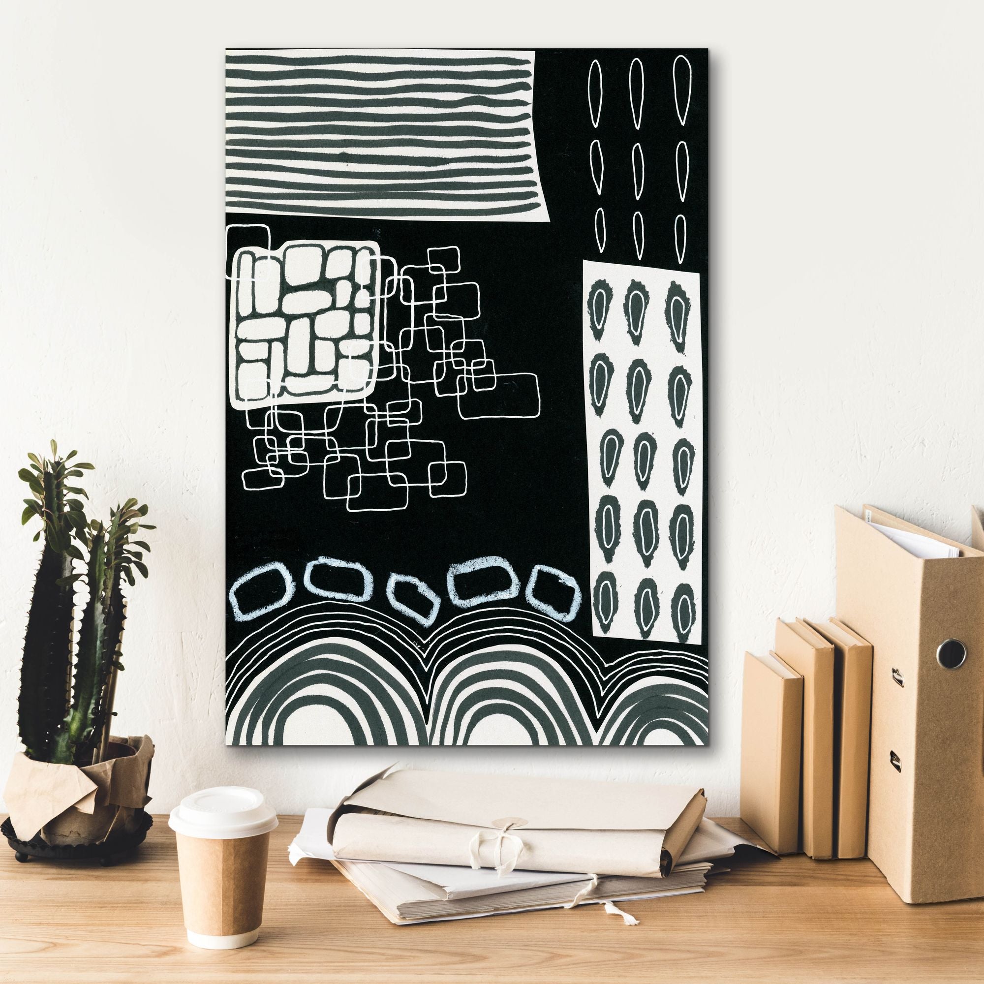 'B&W Fun IV' by Regina Moore, Canvas Wall Art,18 x 26