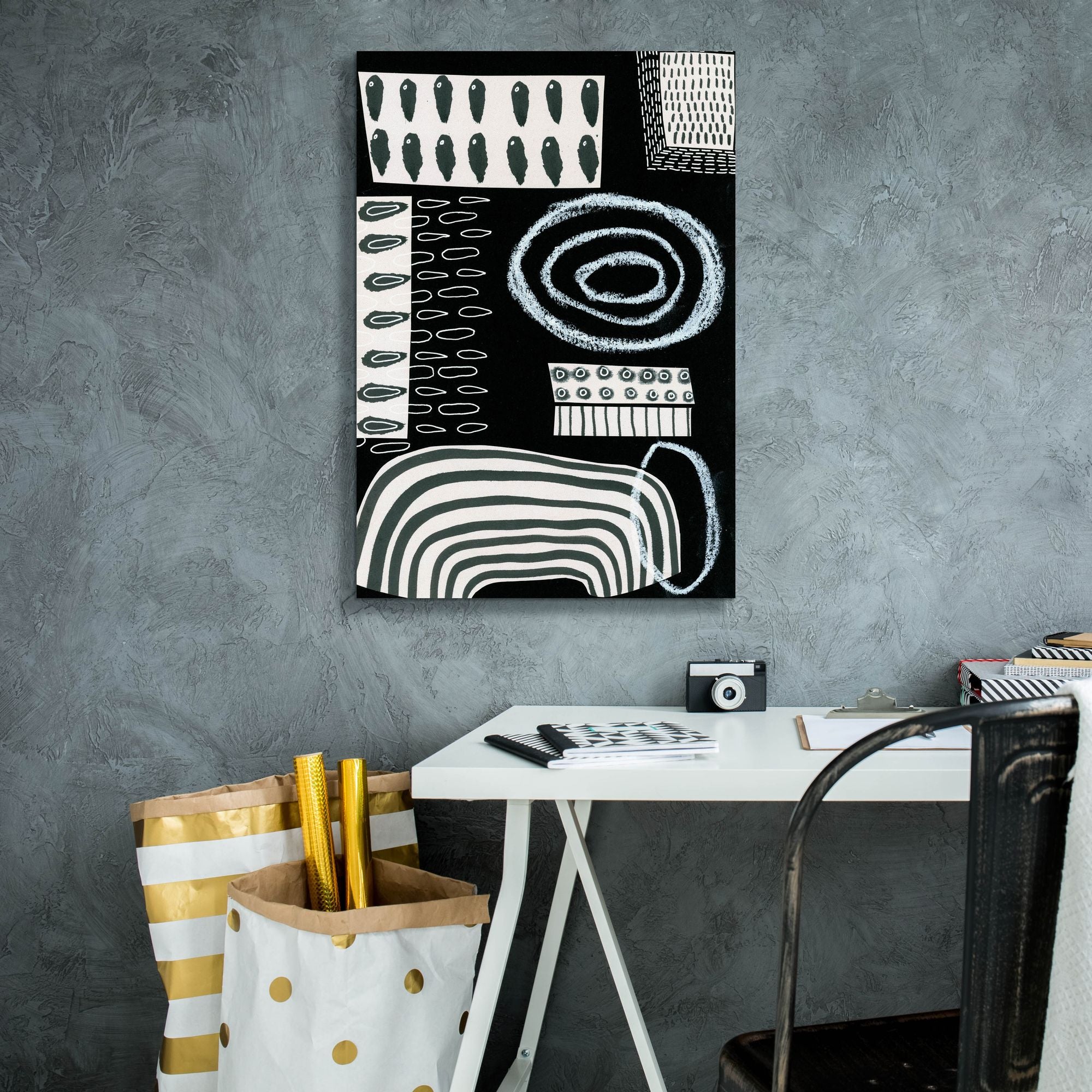 'B&W Fun VI' by Regina Moore, Canvas Wall Art,18 x 26