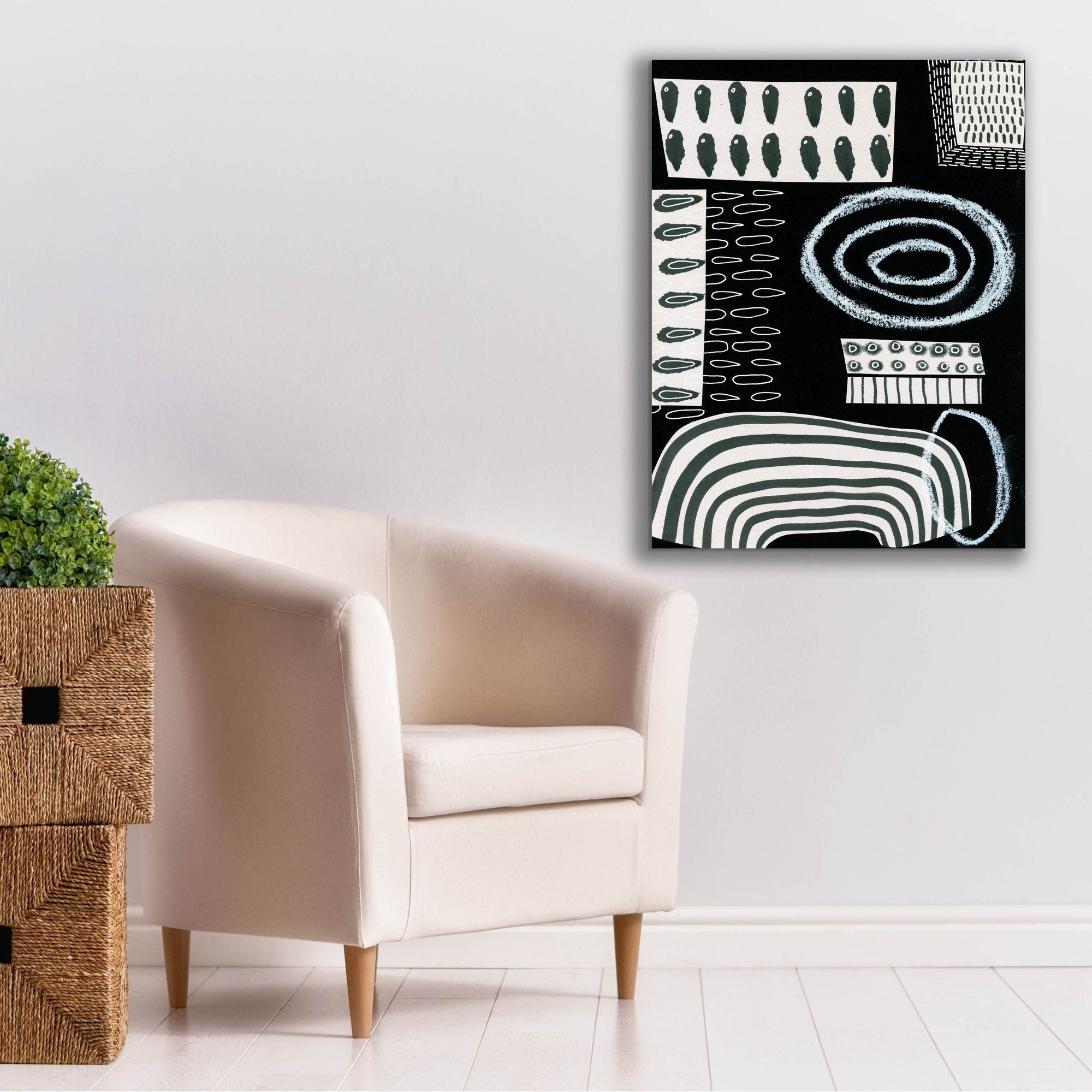 'B&W Fun VI' by Regina Moore, Canvas Wall Art,26 x 34