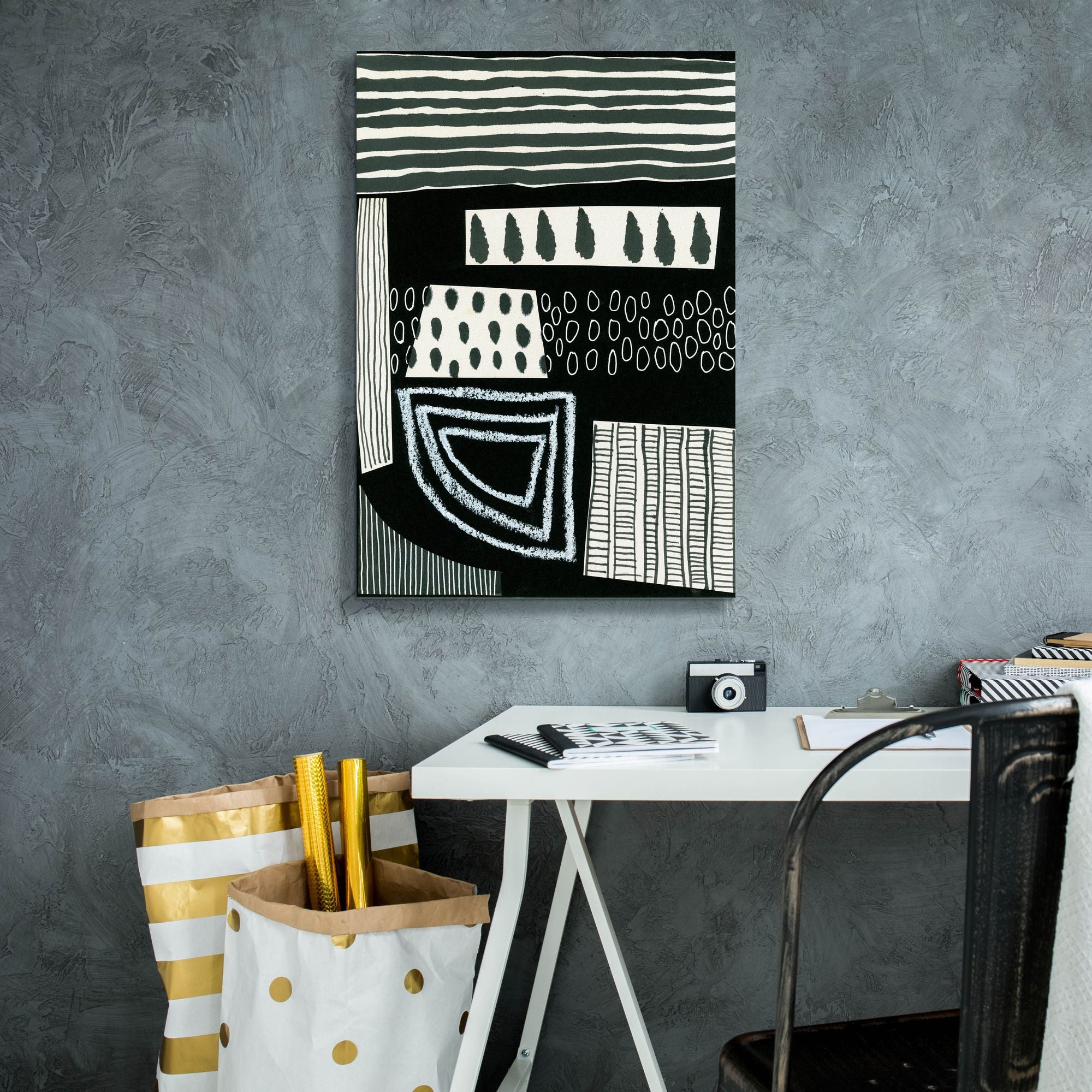 'B&W Fun VIII' by Regina Moore, Canvas Wall Art,18 x 26